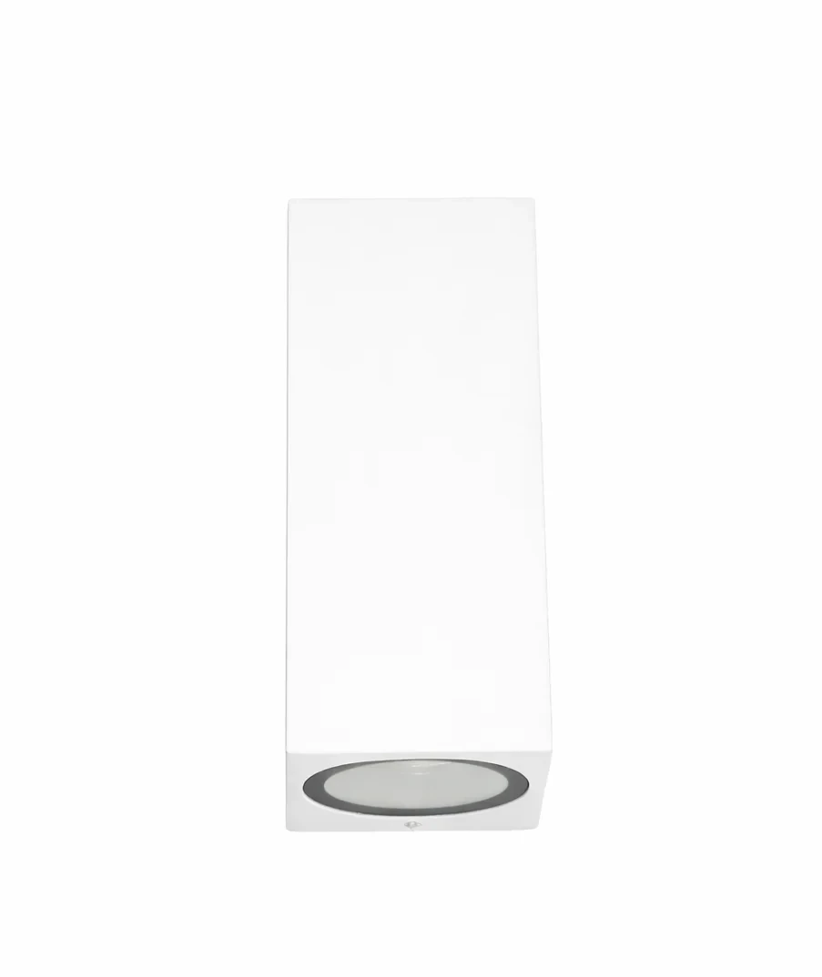Moderne wandlamp, GU10 fitting, Aluminium, IP65, Wit