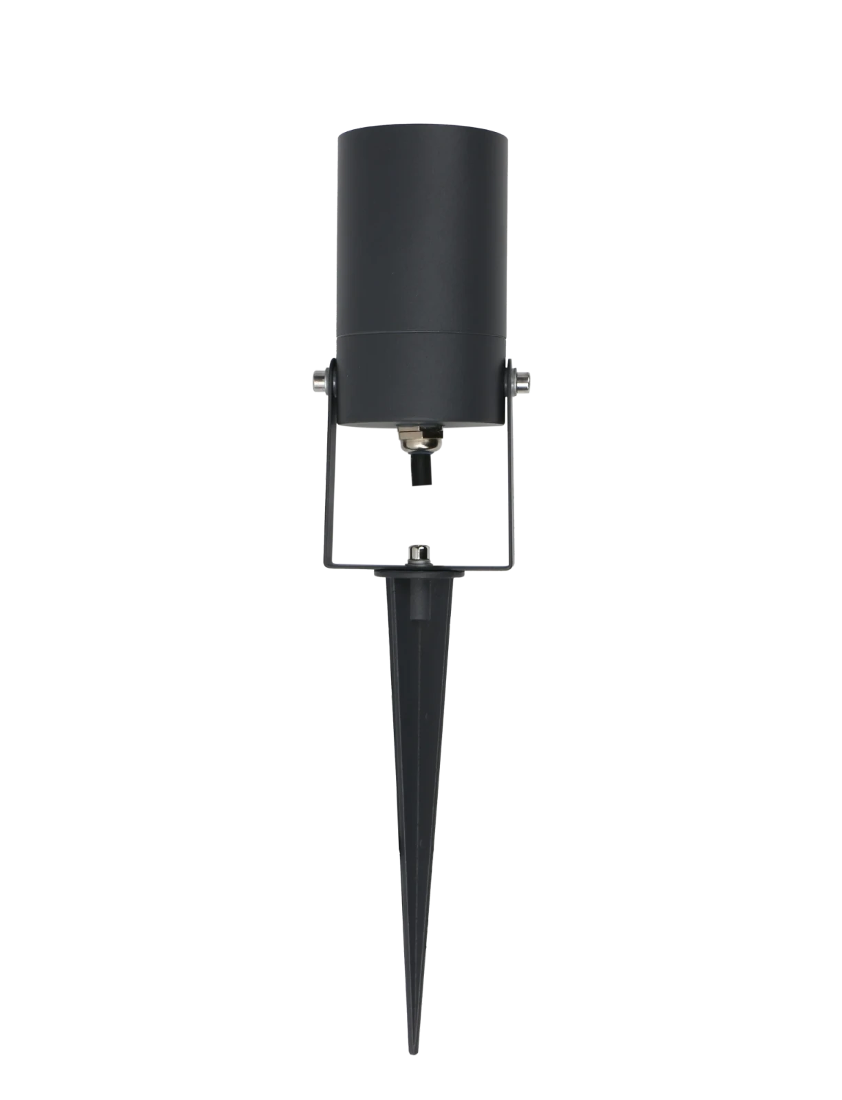 Buitenlamp prikspot, GU10 fitting, Aluminium, IP65, Zwart