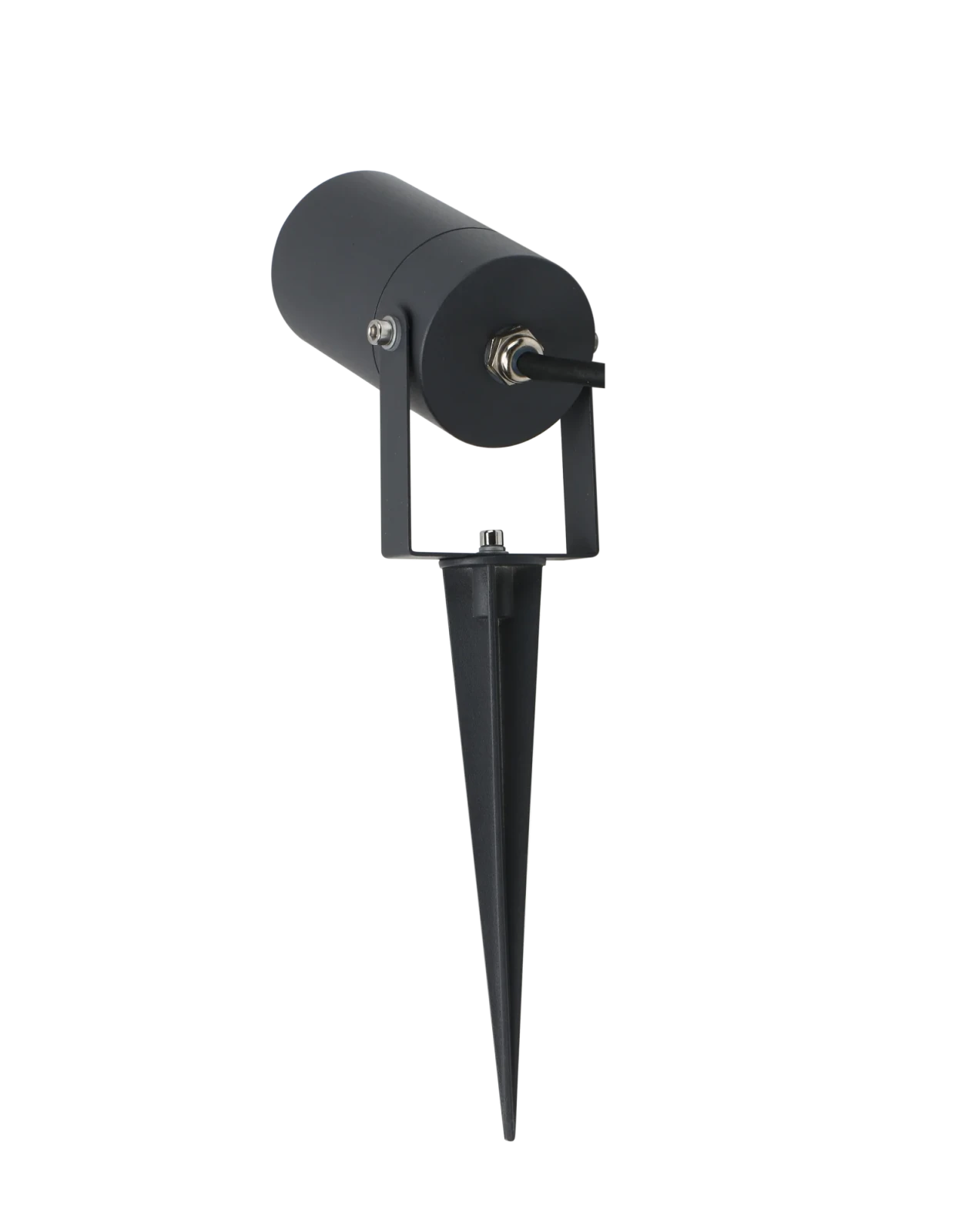Buitenlamp prikspot, GU10 fitting, Aluminium, IP65, Zwart