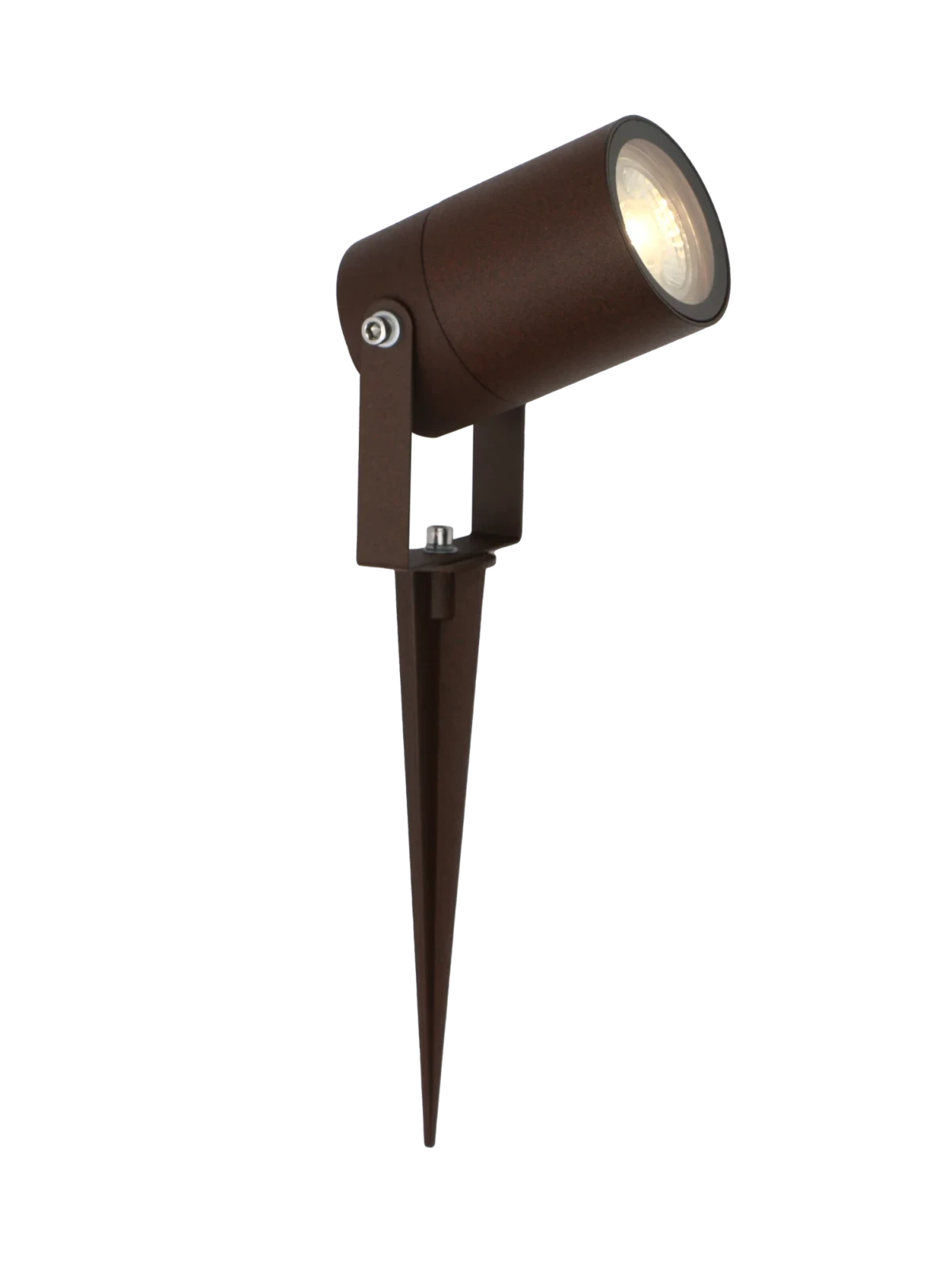 Buitenlamp prikspot, GU10 fitting, Aluminium, IP65, Corten