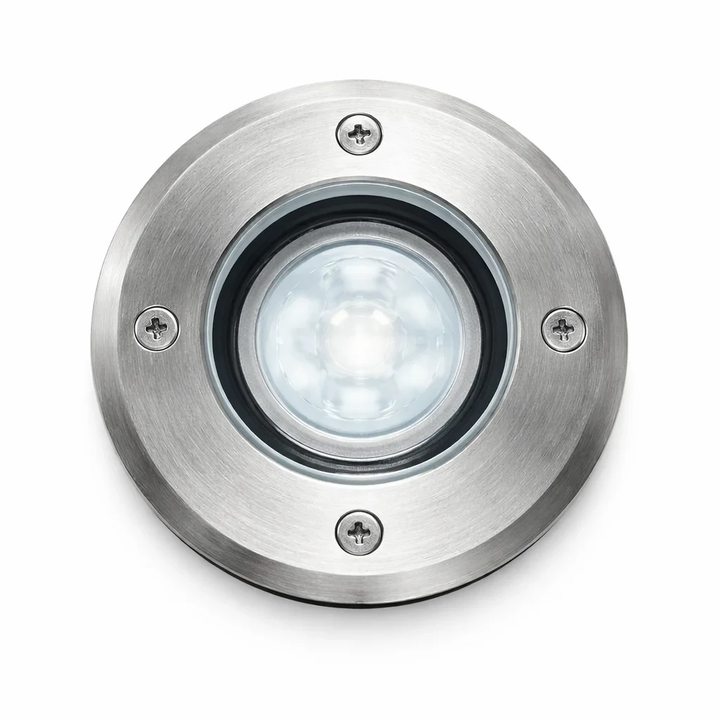Inbouw grondspot, GU10 fitting, Aluminium, IP67, RVS