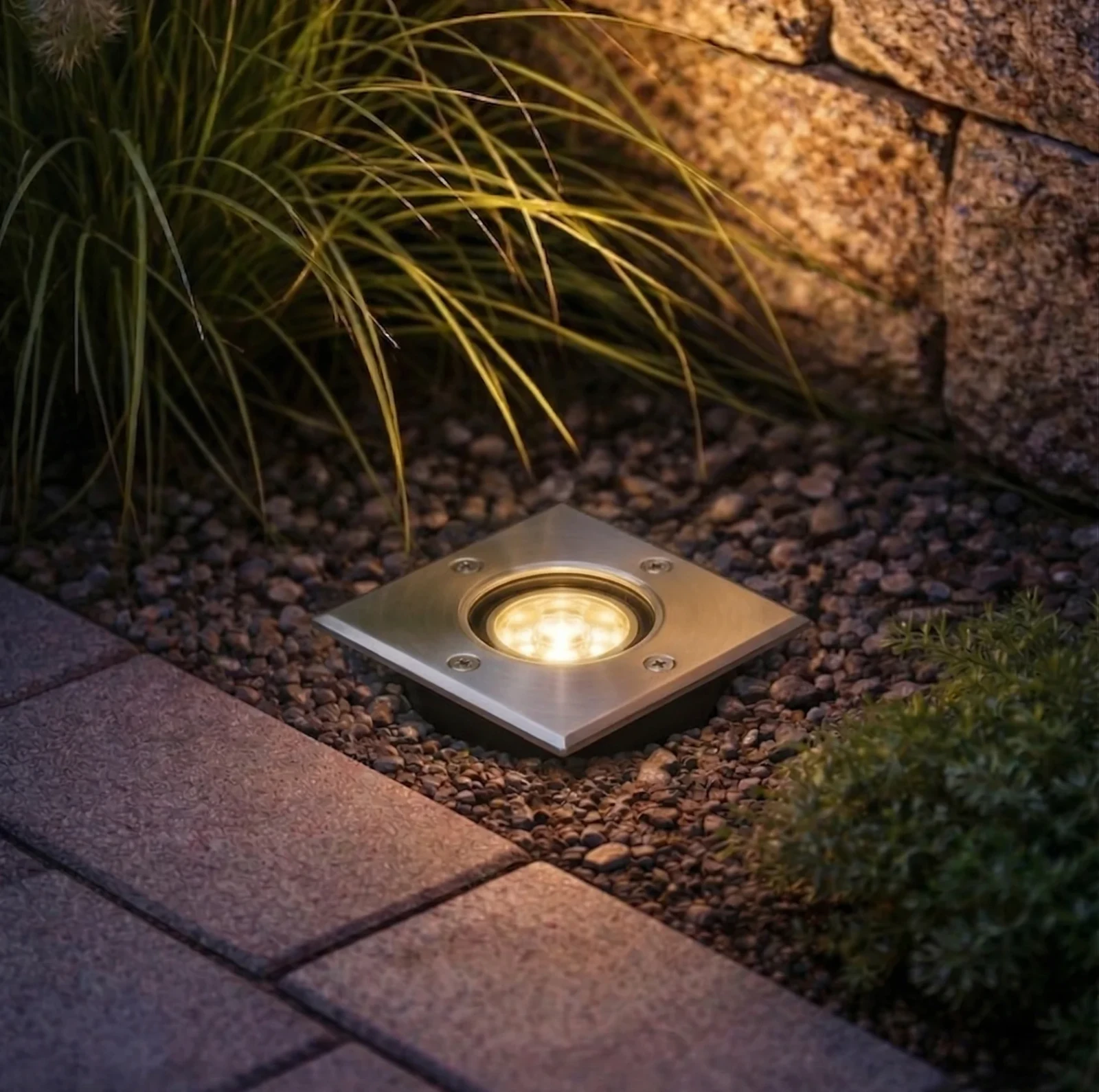 Inbouw grondspot, GU10 fitting, Aluminium, IP67, RVS