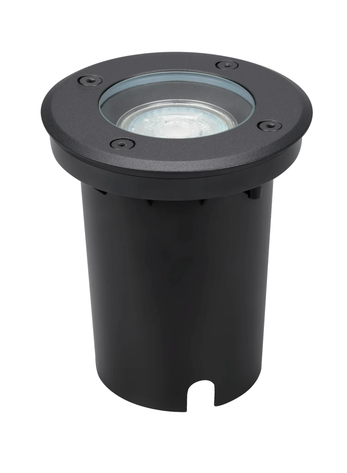 LED Grondspot GU10, Zwart, Ø110mm, IP67
