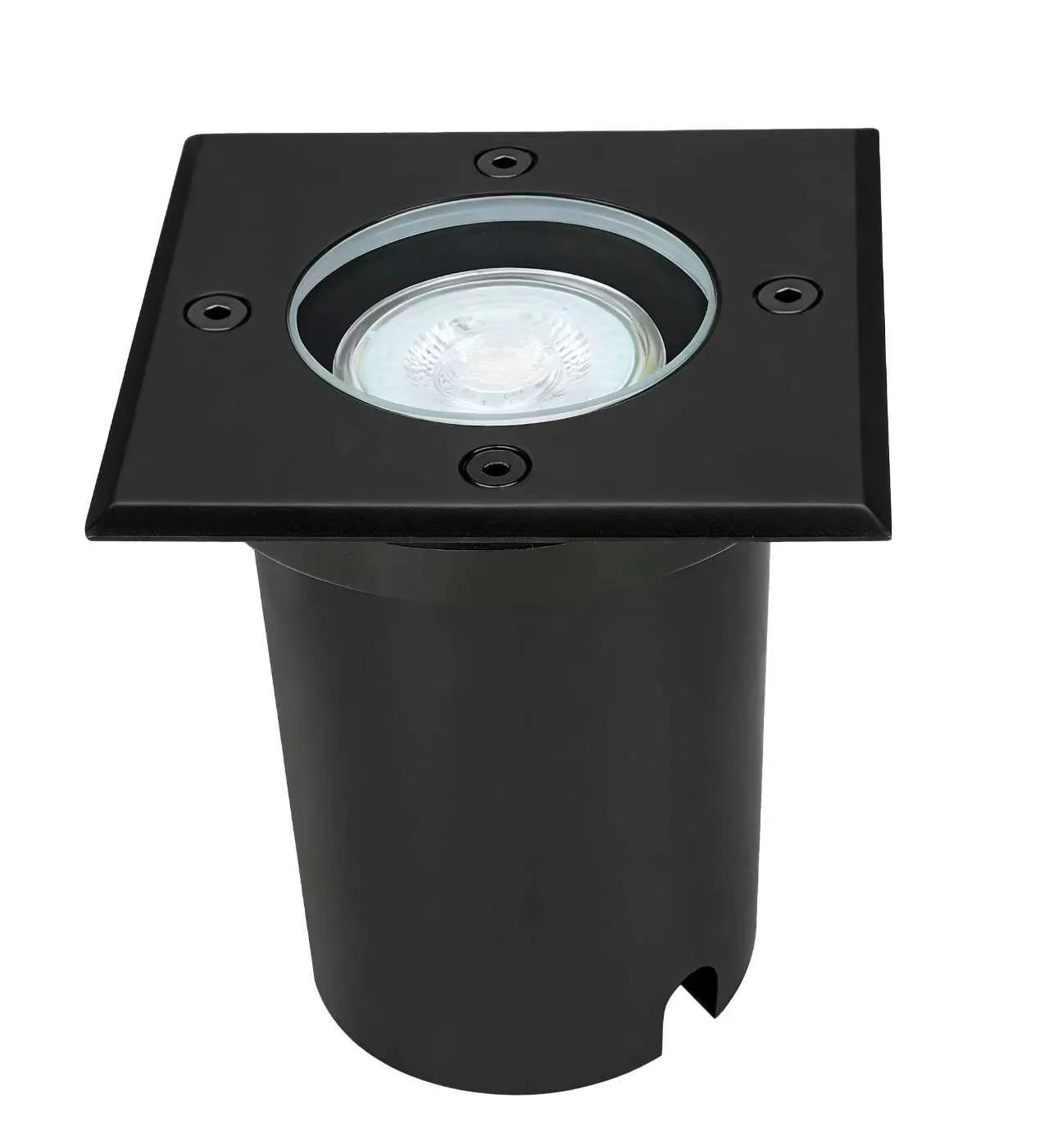 LED Grondspot GU10 IP67 Aluminium Zwart Vierkant Inbouw Buiten Compact