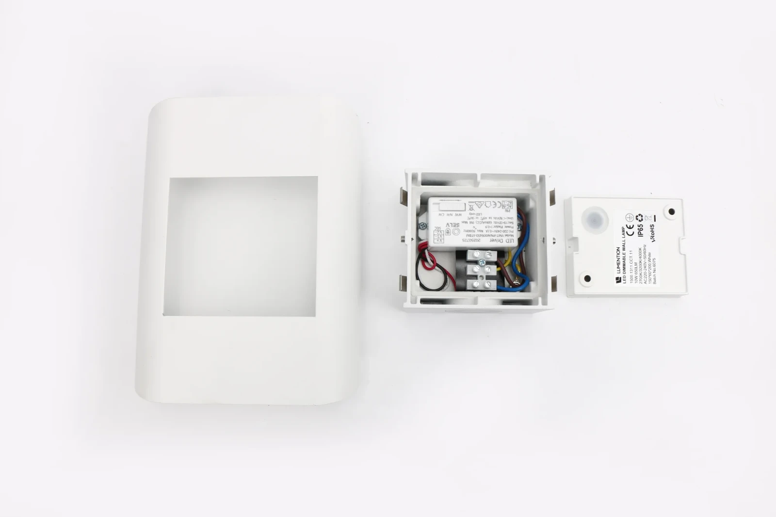 Moderne wandlamp wit, 2x5W, CCT, Aluminium, IP65