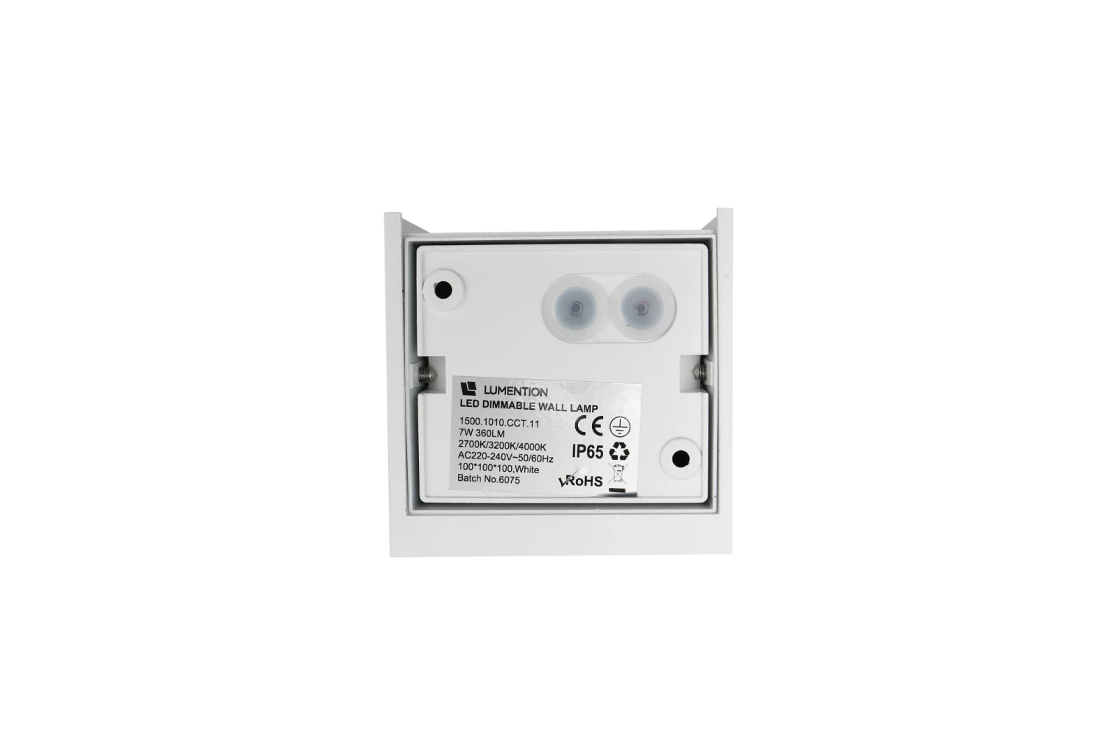 Moderne wandlamp wit, 7W, CCT, Aluminium, IP65