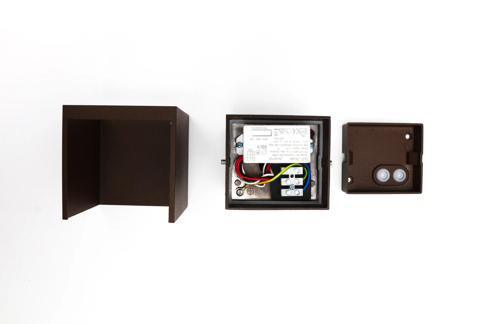 Moderne wandlamp corten, 7W, CCT, Aluminium, IP65