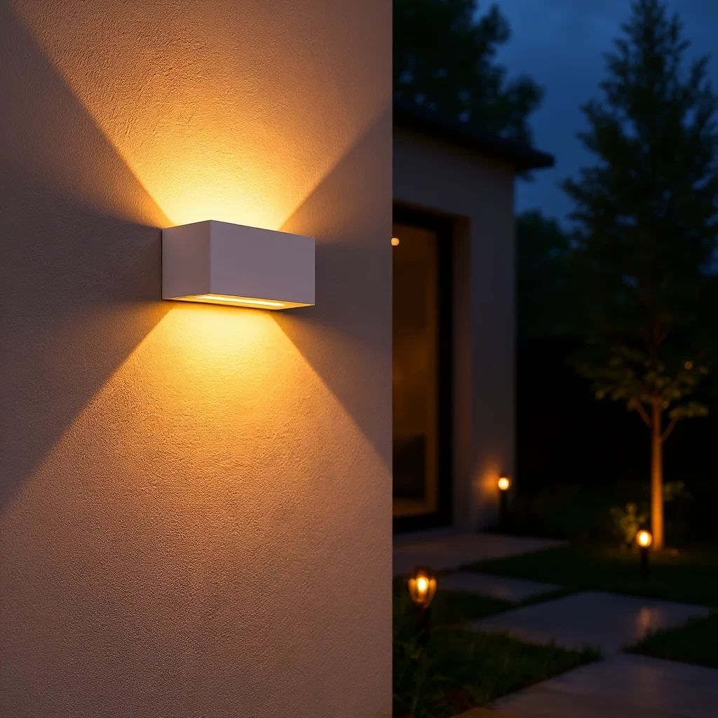 Moderne wandlamp wit, 4x3W, CCT, Aluminium, IP65