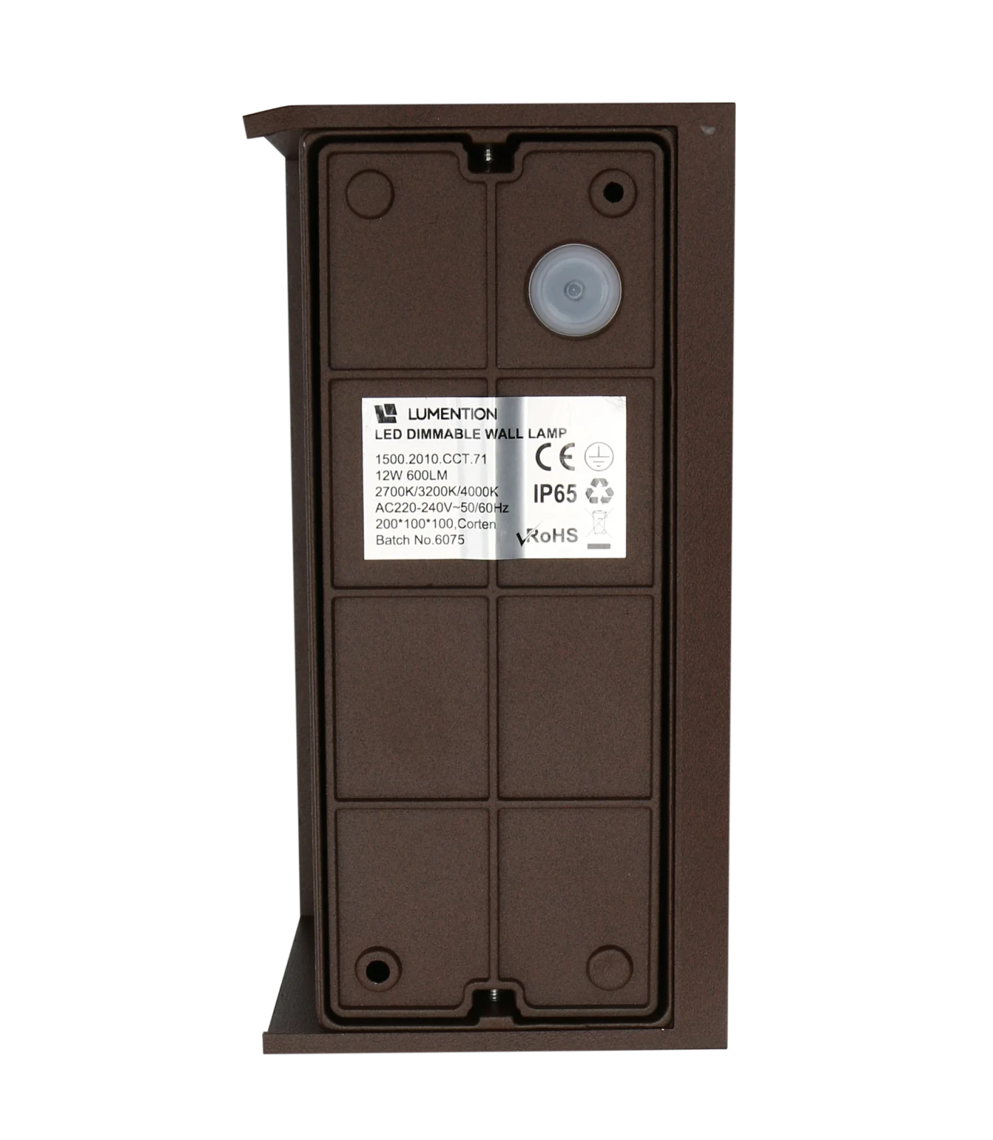 Moderne wandlamp corten, 4x3W, CCT, Aluminium, IP65