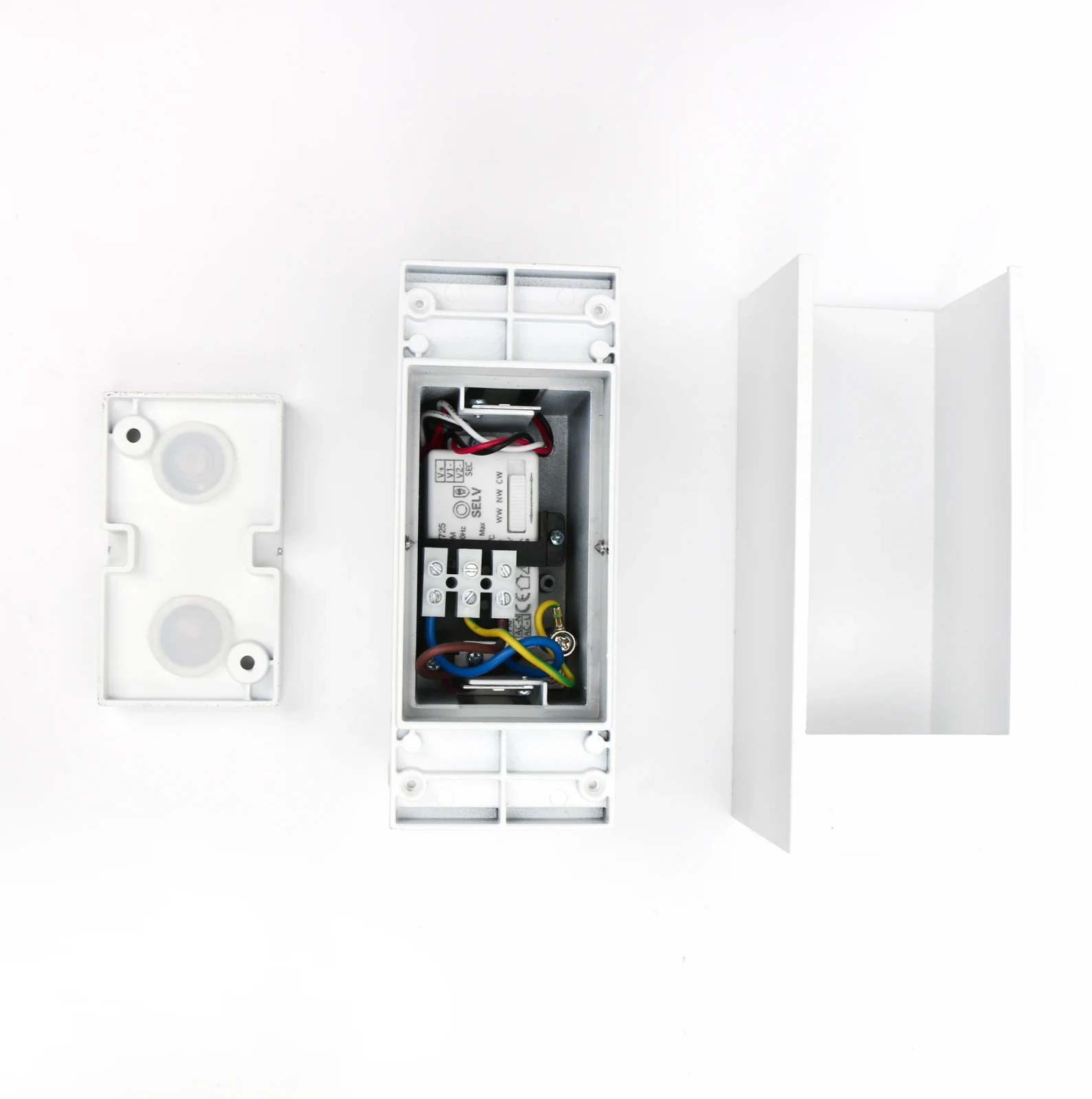 Moderne wandlamp wit, 10W, CCT, Aluminium, IP65