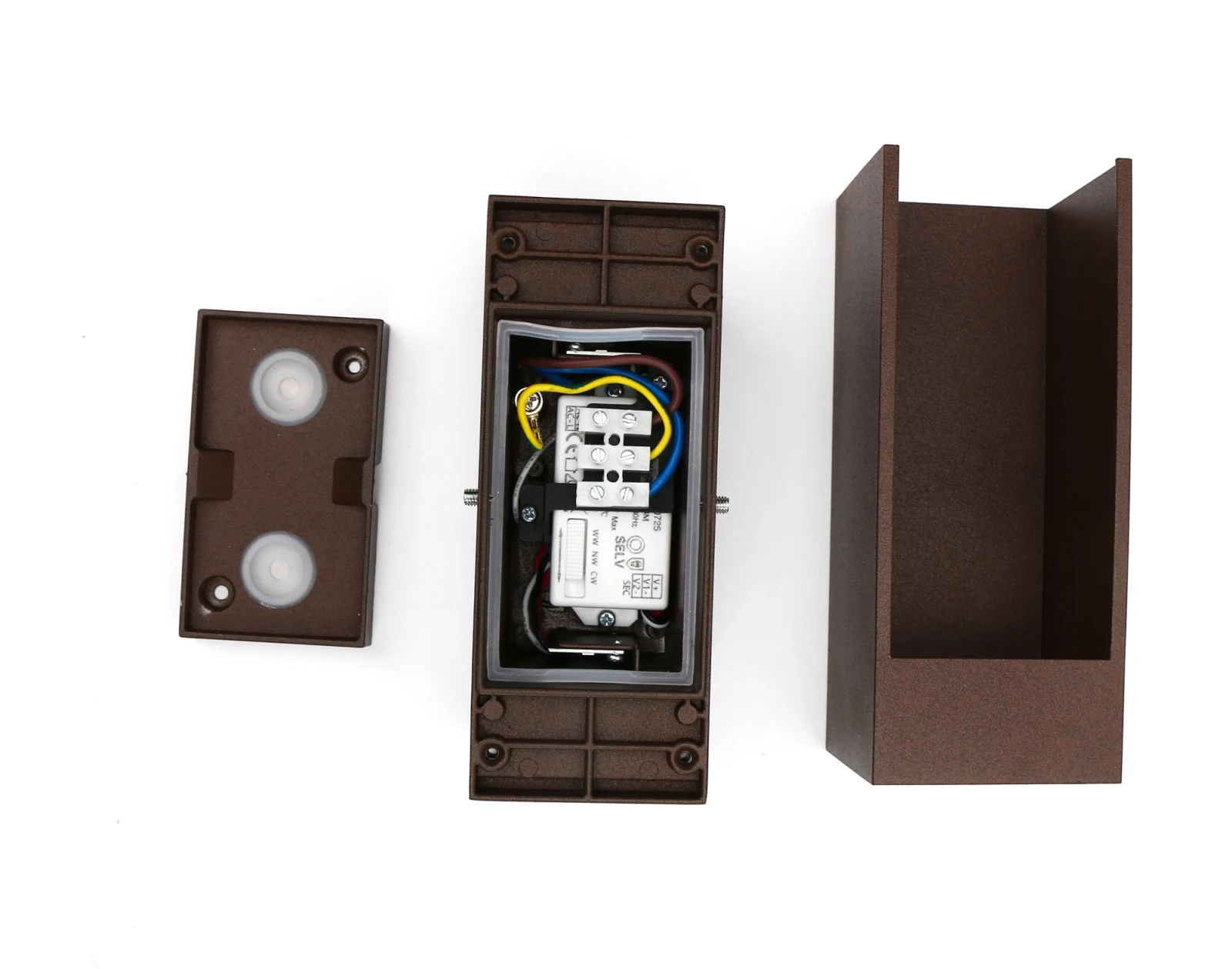 Moderne wandlamp corten, 10W, CCT, Aluminium, IP65