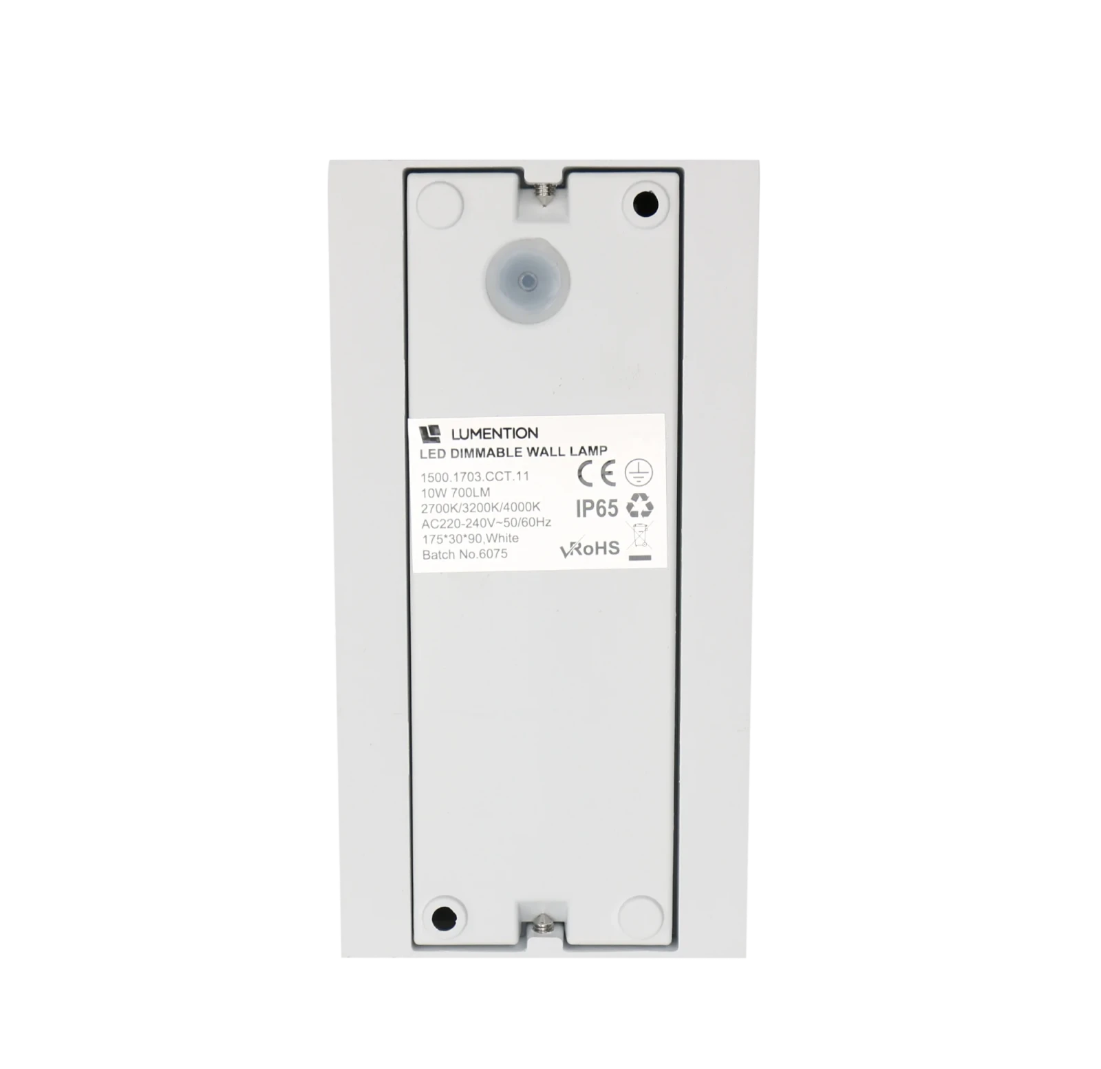 Moderne wandlamp wit, 2x5W, CCT, Aluminium, IP65