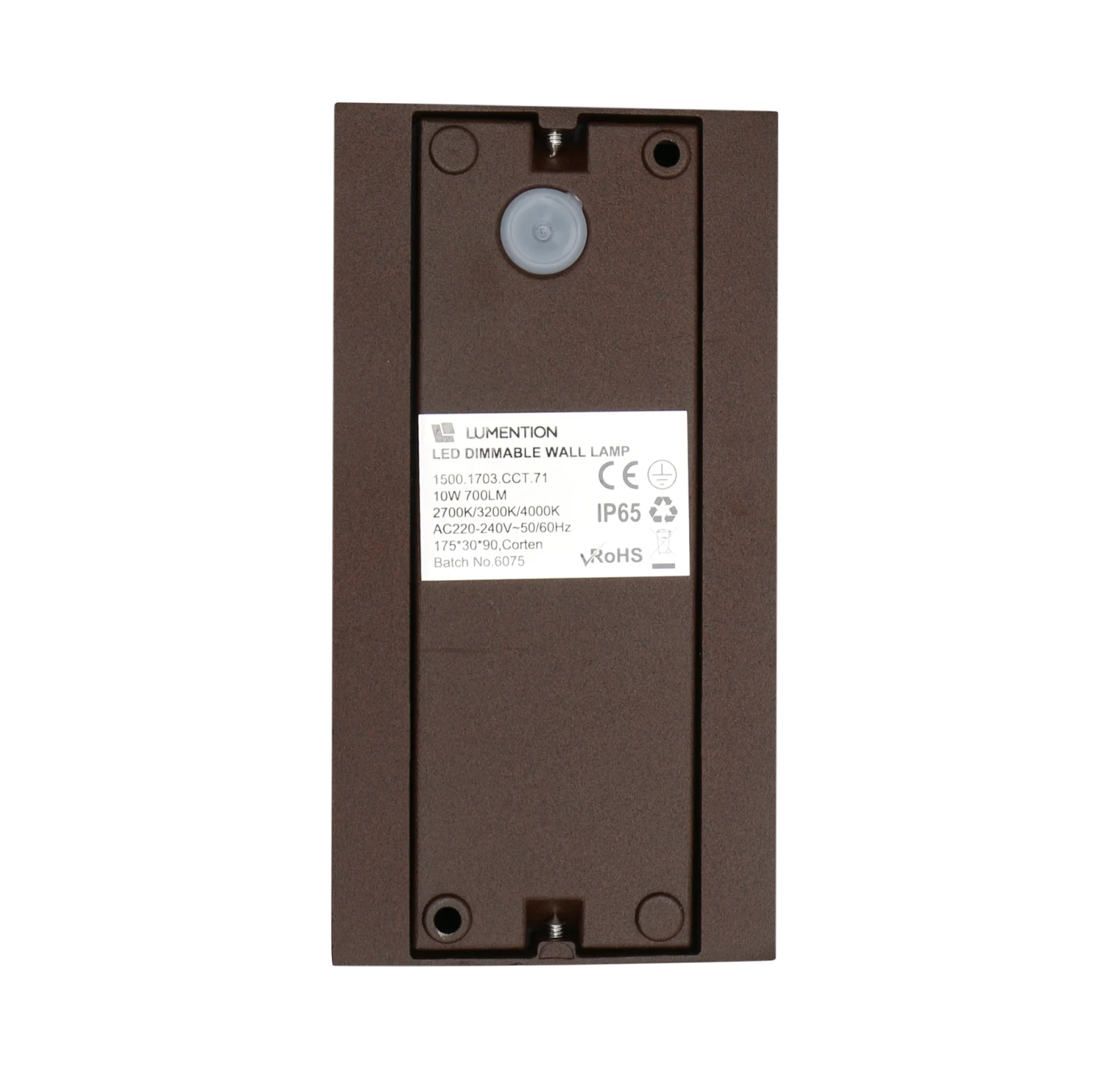 Moderne wandlamp corten, 2x5W, CCT, Aluminium, IP65