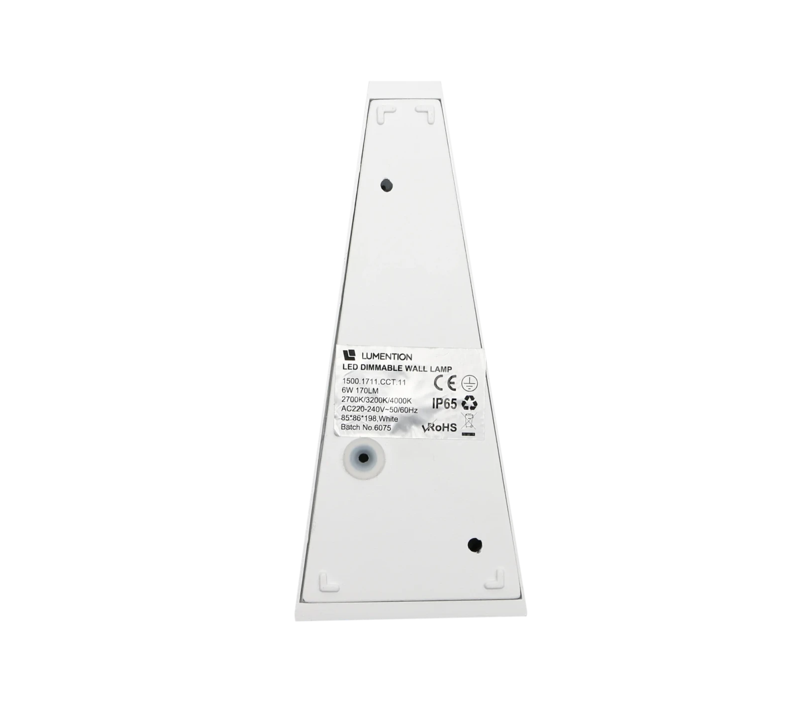 Moderne wandlamp wit, 2x3W, CCT, Aluminium, IP65