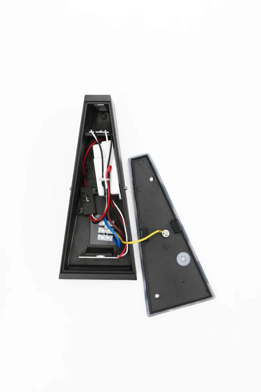 Moderne wandlamp zwart, 2x3W, CCT, Aluminium, IP65