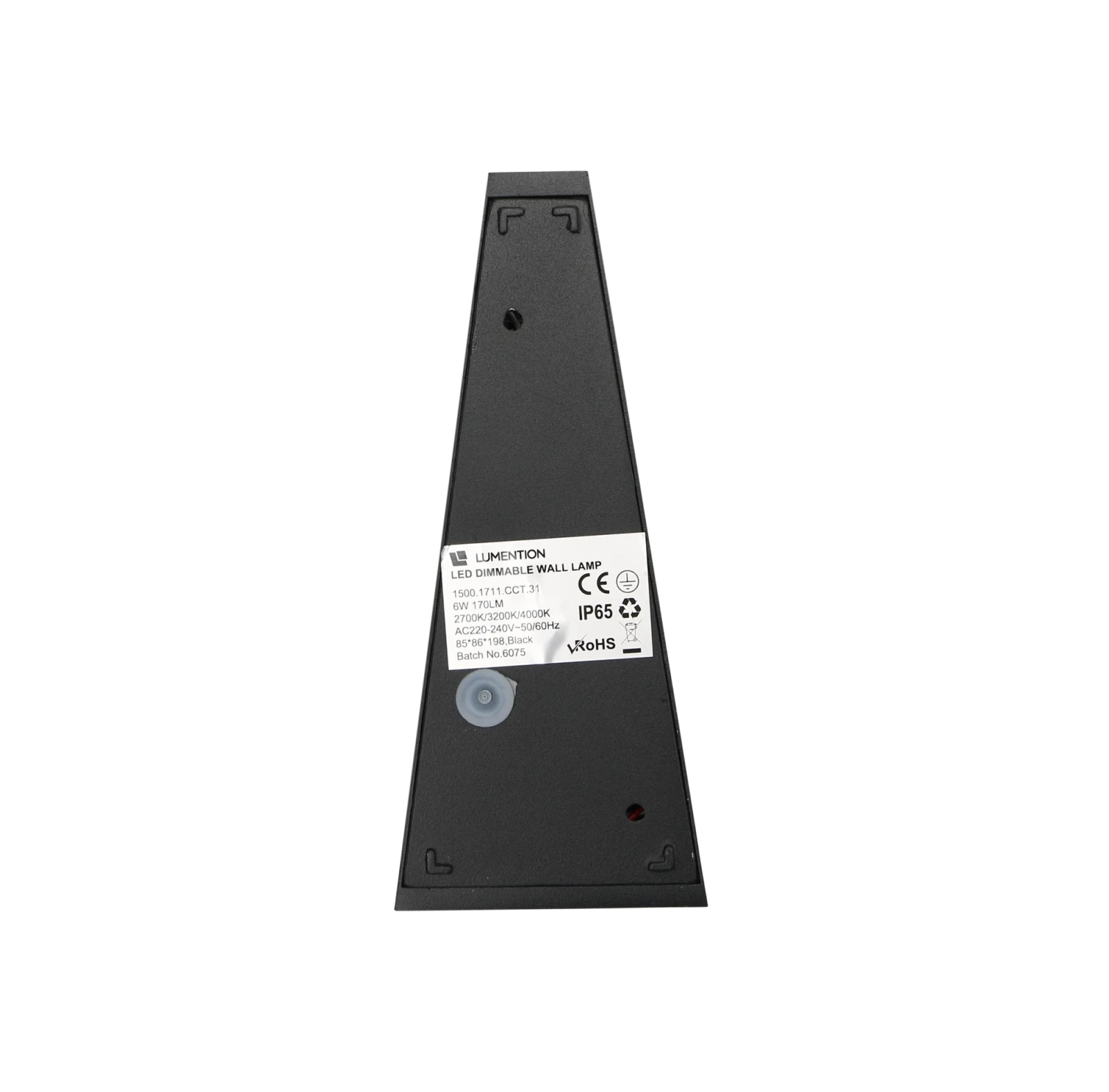 Moderne wandlamp zwart, 2x3W, CCT, Aluminium, IP65