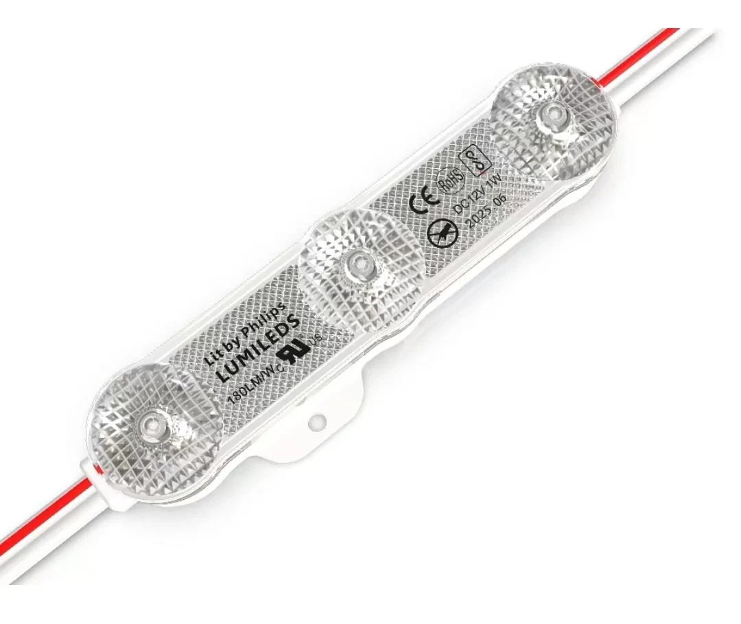 LED module, 3000K, 12V, 1W, 180Lm, 180°, IP68, Set van 20 stuks