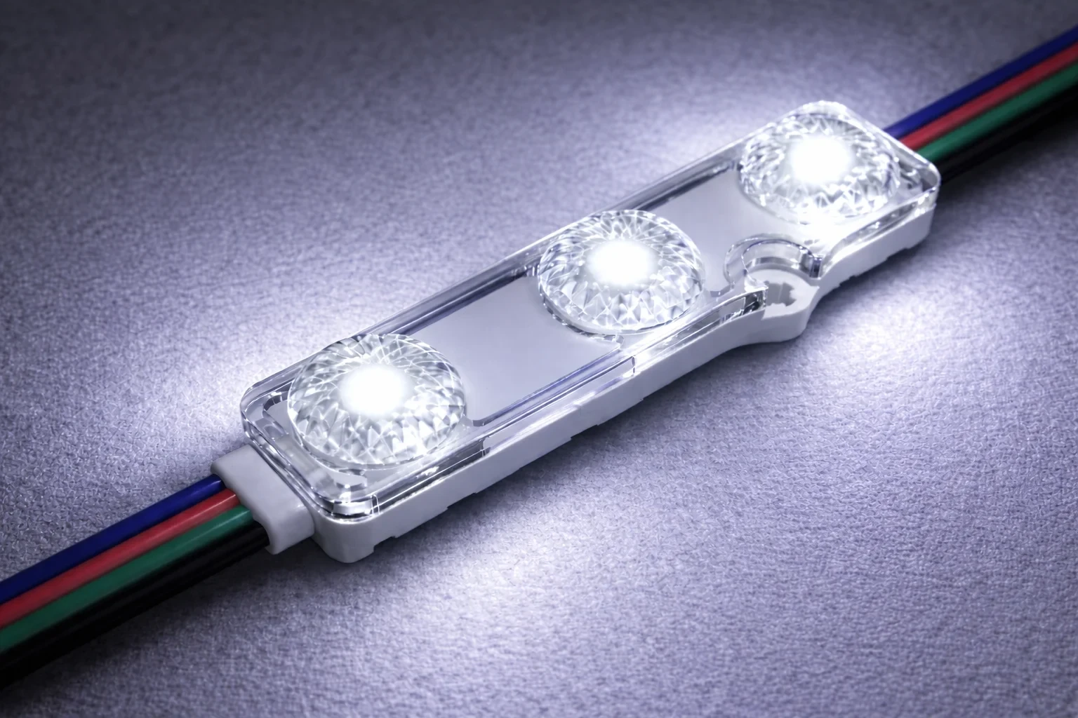LED module, RGB+6500K, 12V, 150°, IP67, Set van 20 stuks