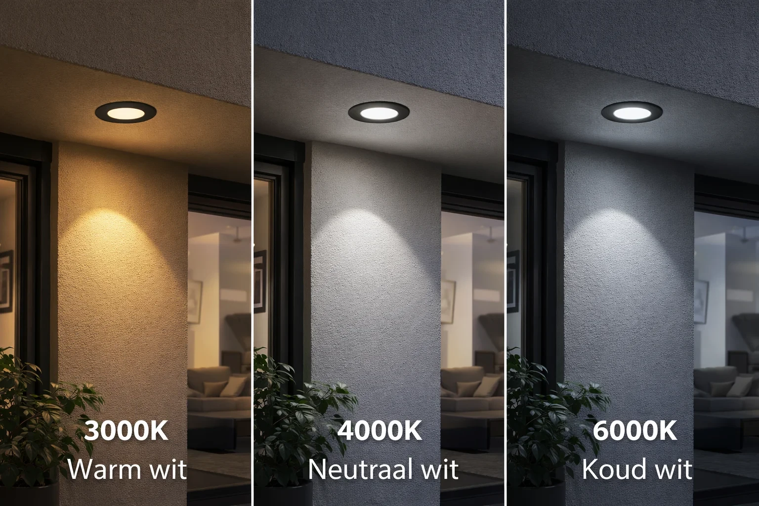 LED Slim Paneel, 6W, 3CCT, Rond, IP20, Zwart