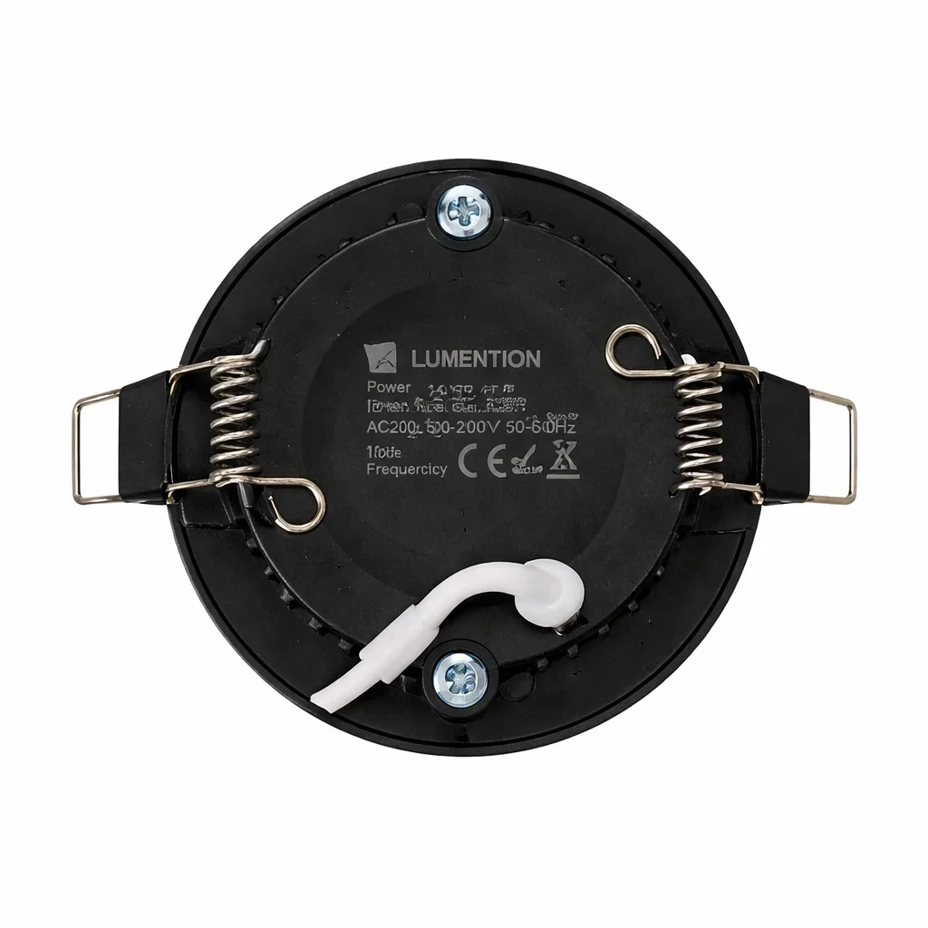 LED Slim Paneel, 18W, 3CCT, Rond, IP20, Zwart