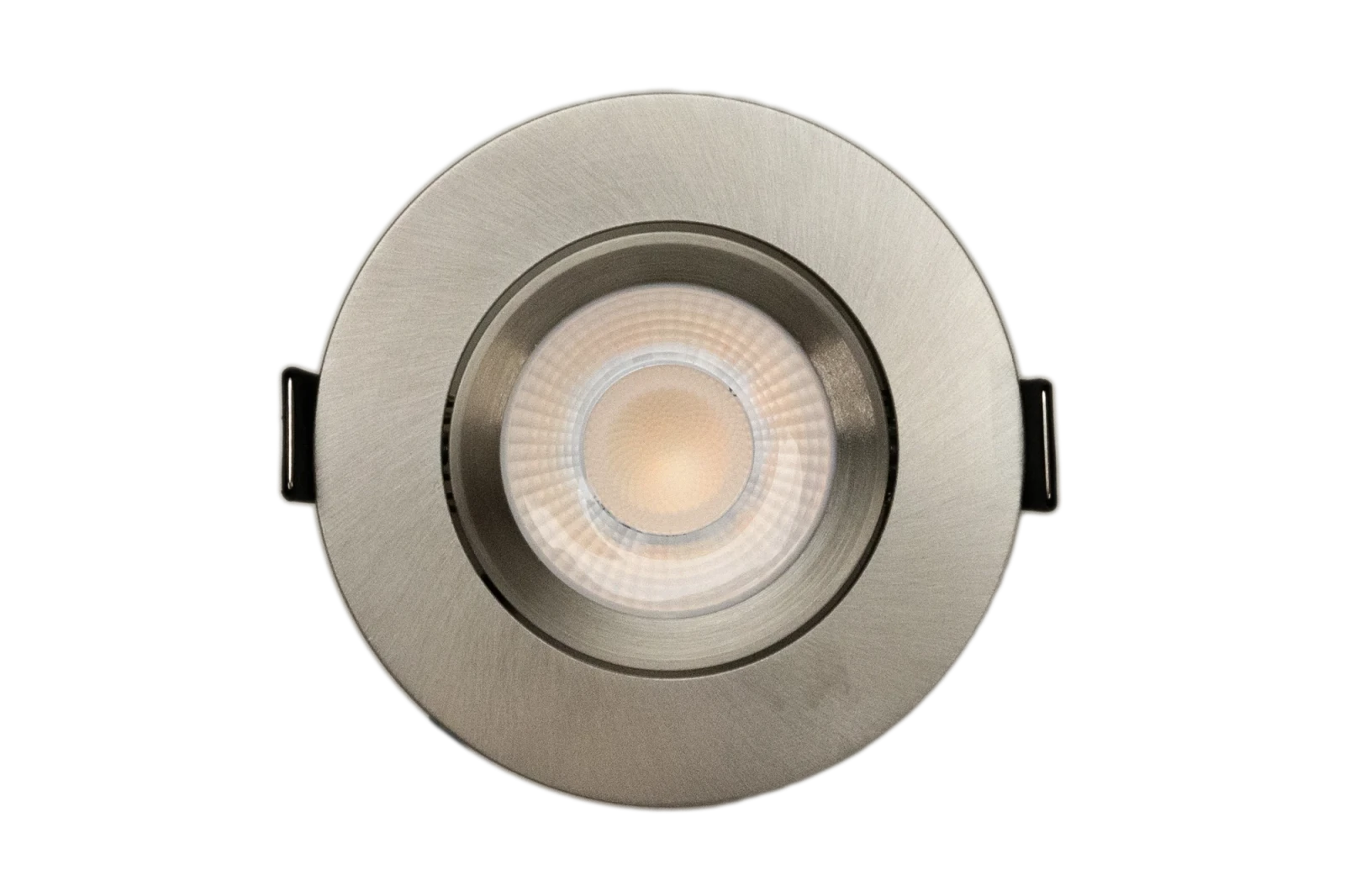 LED Inbouwspot, Rond, 5W/8W, 4CCT, 2700K/3000K/4000K/6500K, IP54 front, Dimbaar, Satijn nikkel