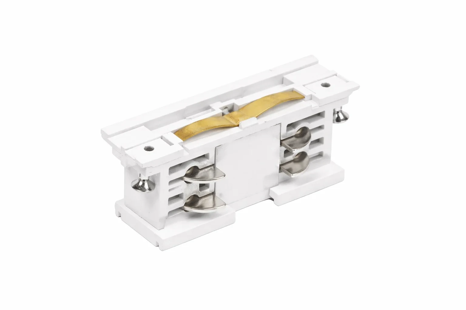 3-fase spanningsrail koppelstuk, binnenverbinder, Wit