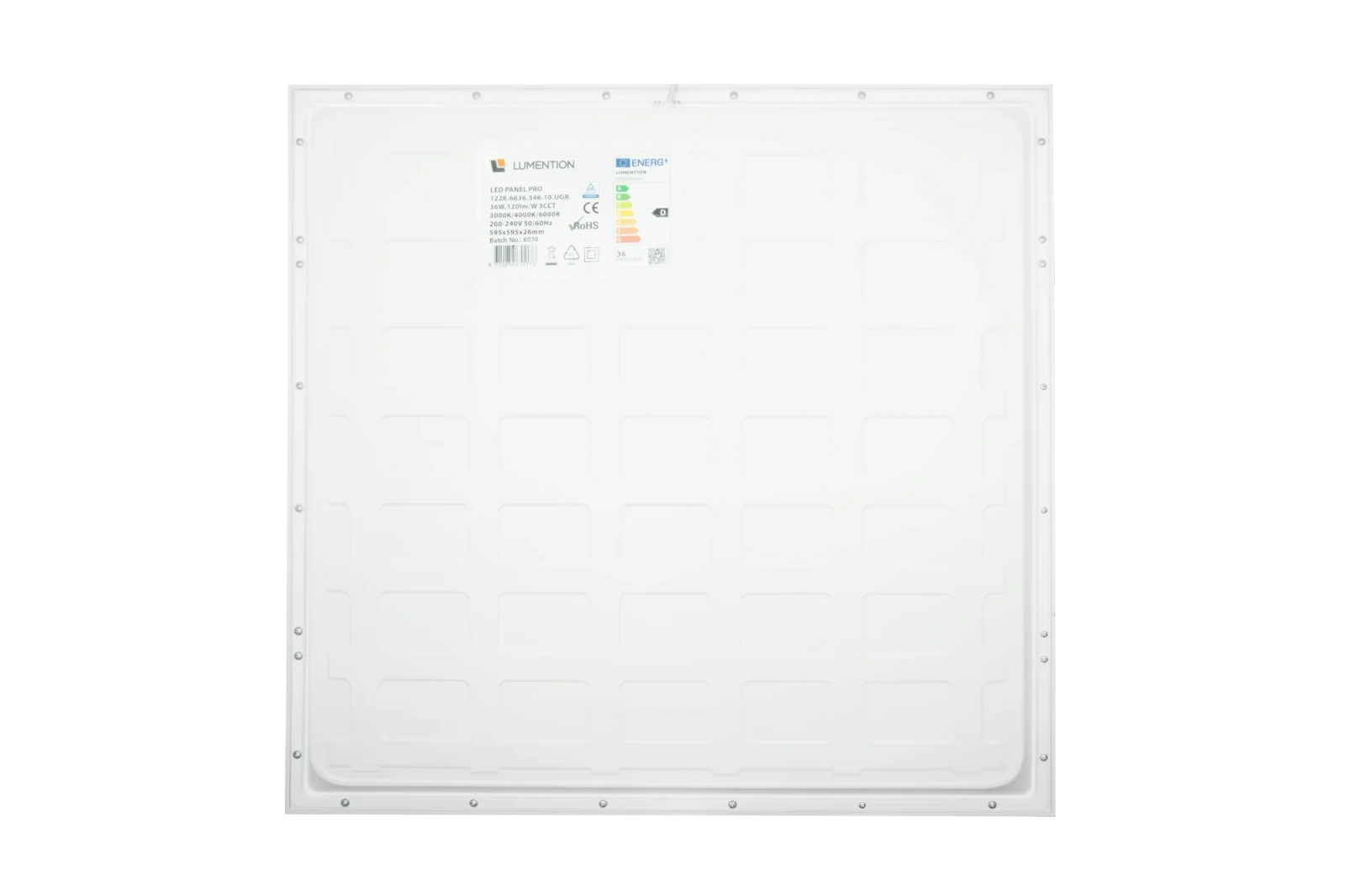 LED Backlight Paneel, 36W, 60x60cm, Incl. EU Snoer