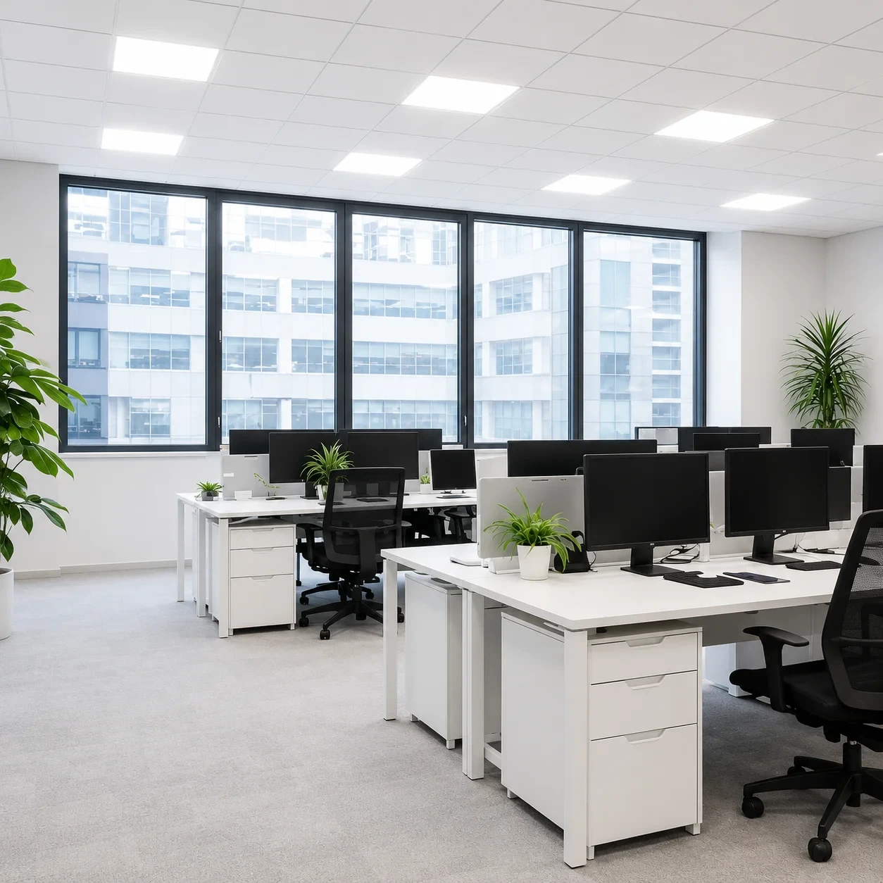 LED Backlight Paneel, 36W, 60x60cm, Incl. EU Snoer