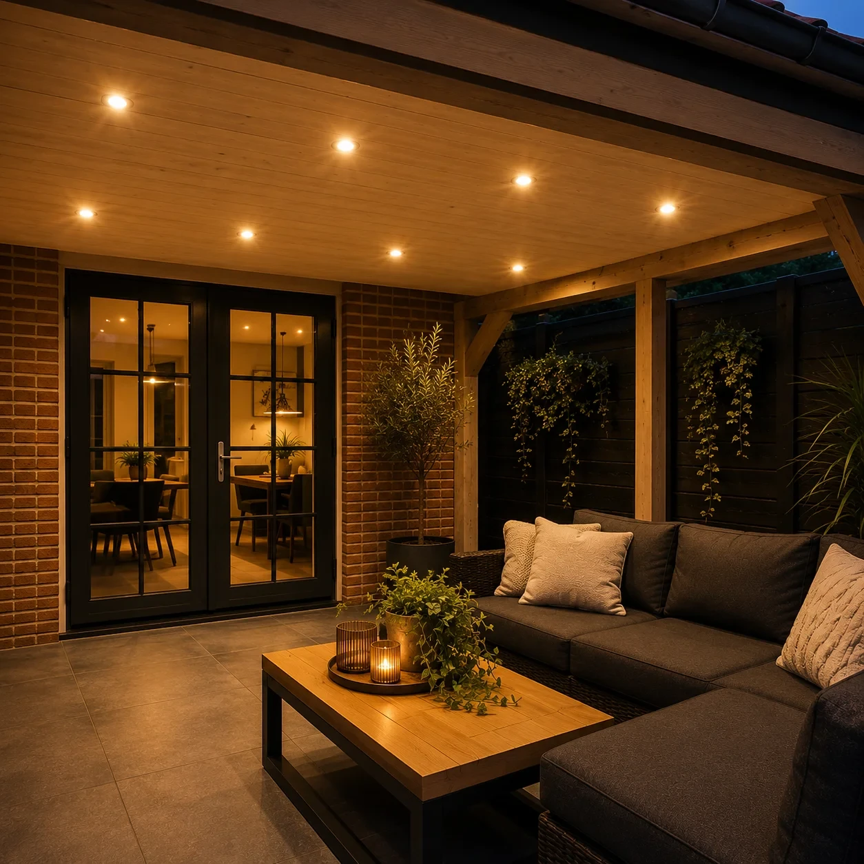 LED Verandaspot Set, 3000K, 5 Meter, Inclusief Driver, IP20