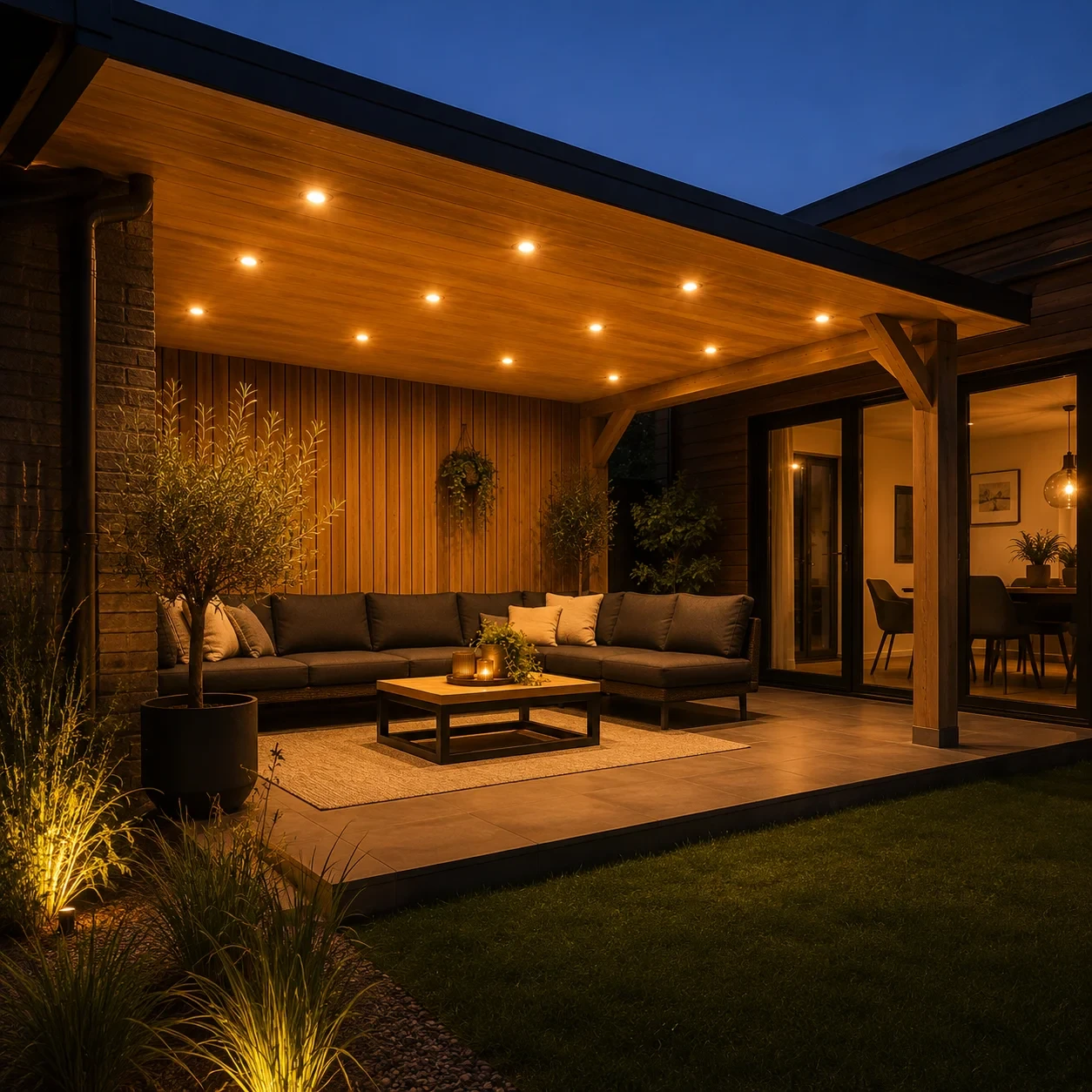 LED Verandaspot Set, 3000K, 5 Meter, Inclusief Driver, IP20