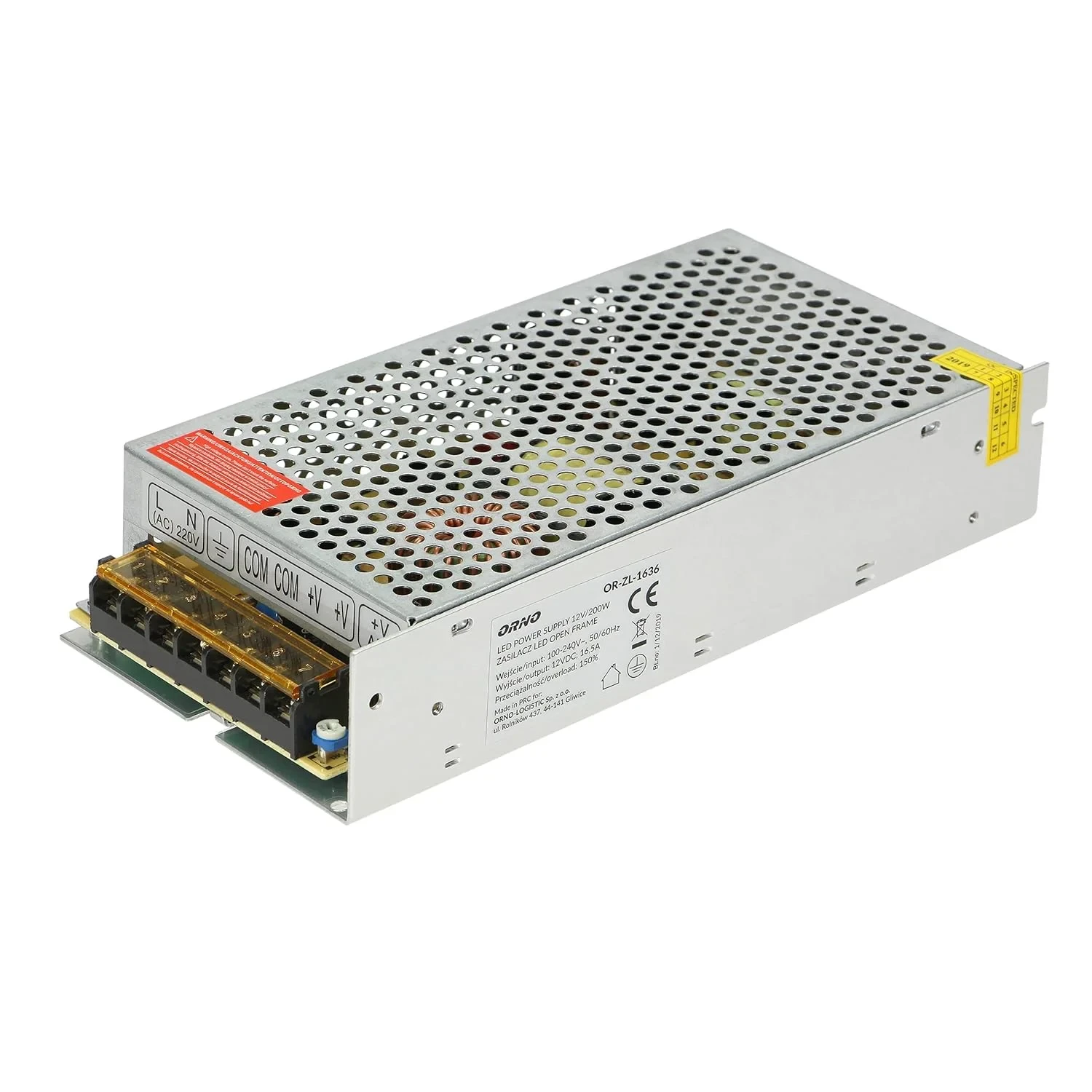 Professionele voeding voor led strips 200W - 12V / 16.5A