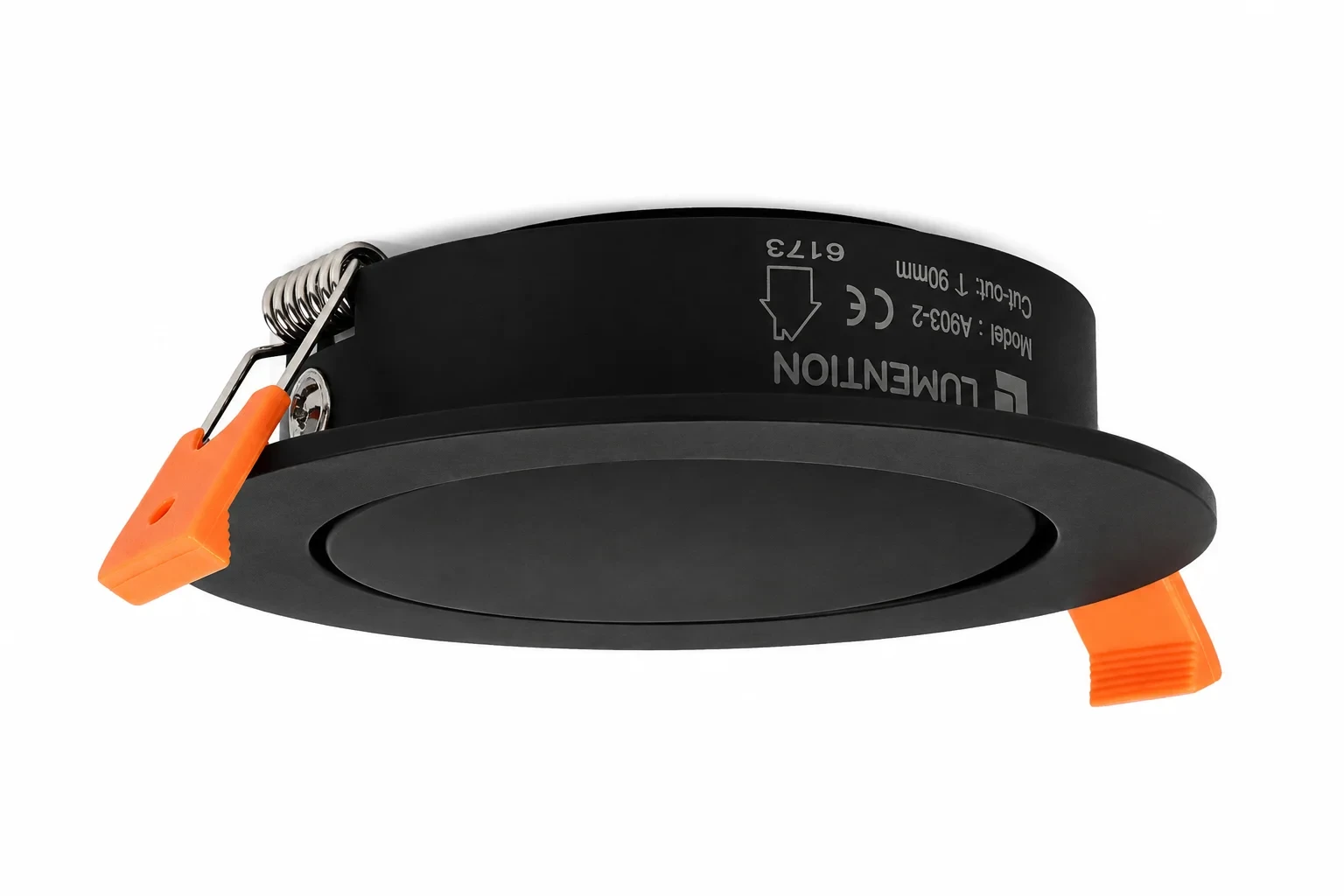 LED GU10 Inbouwspot Armatuur, Rond, Kantelbaar, IP20, Zwart