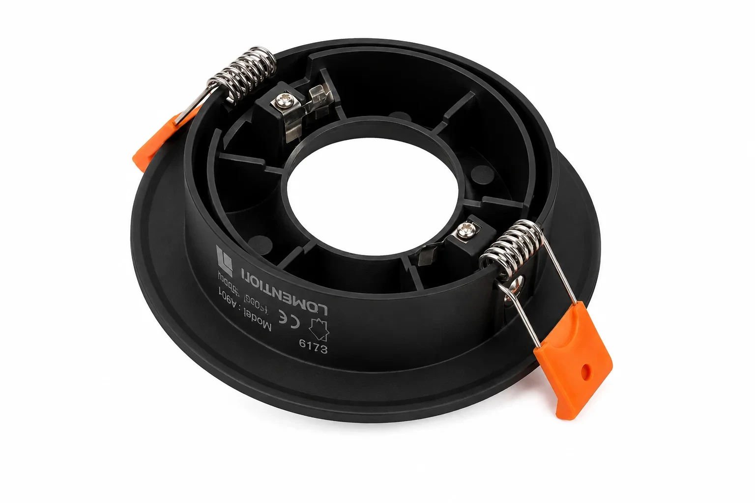 LED GU10 Inbouwspot Armatuur, Rond, Kantelbaar, IP20, Zwart