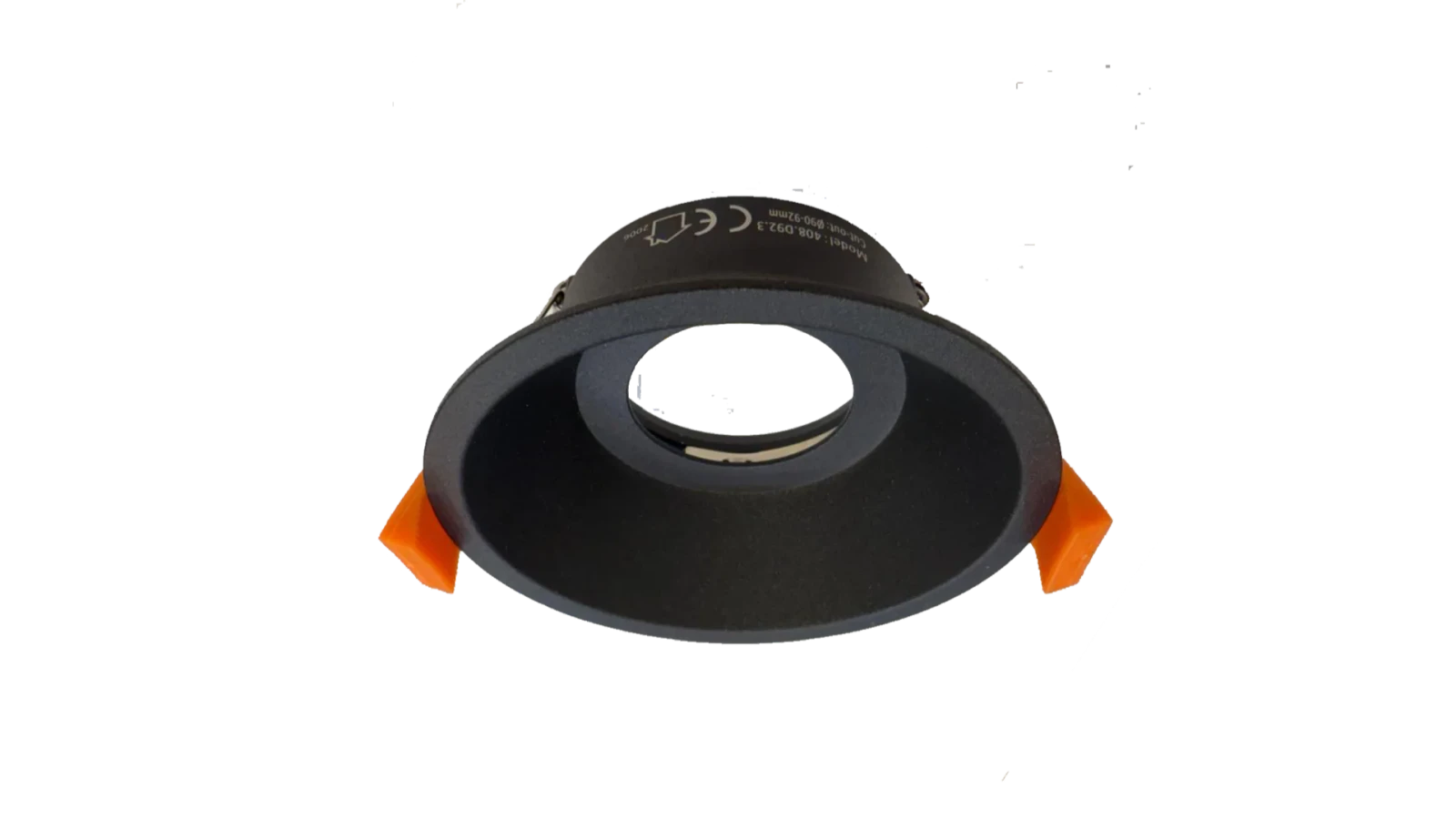 LED Inbouwspot Armatuur, Rond, Zwart, IP20