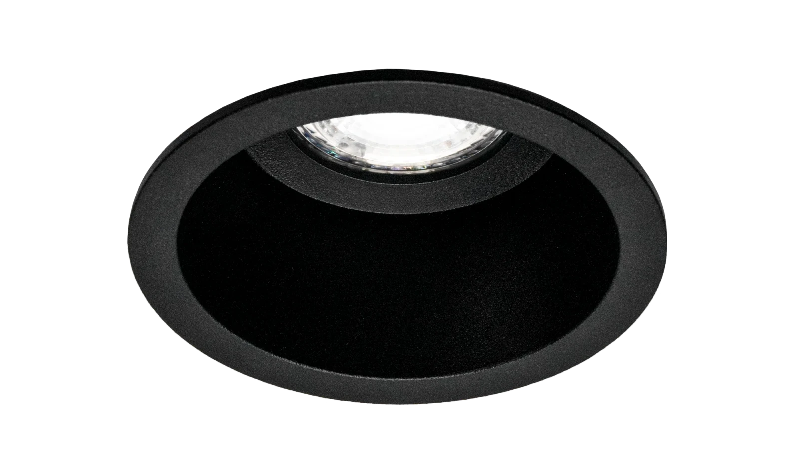 LED Inbouwspot Armatuur, Rond, Zwart, IP20