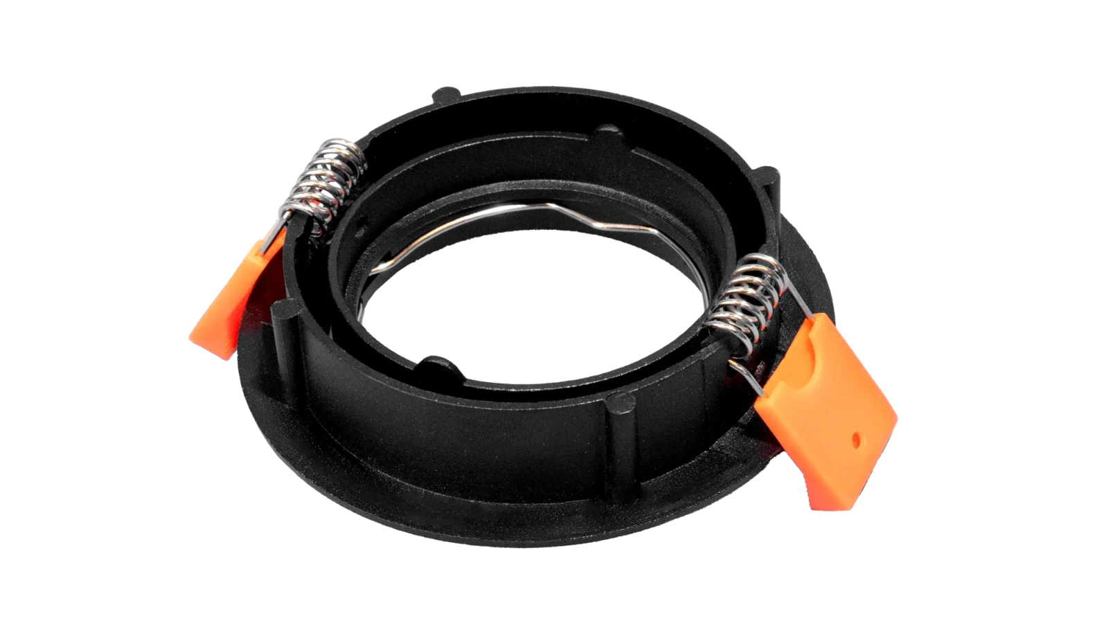 LED Inbouwspot Armatuur Set, Ø82xH22 mm, IP20, Rond, Kantelbaar 30°, Mat Zwart, 6 stuks