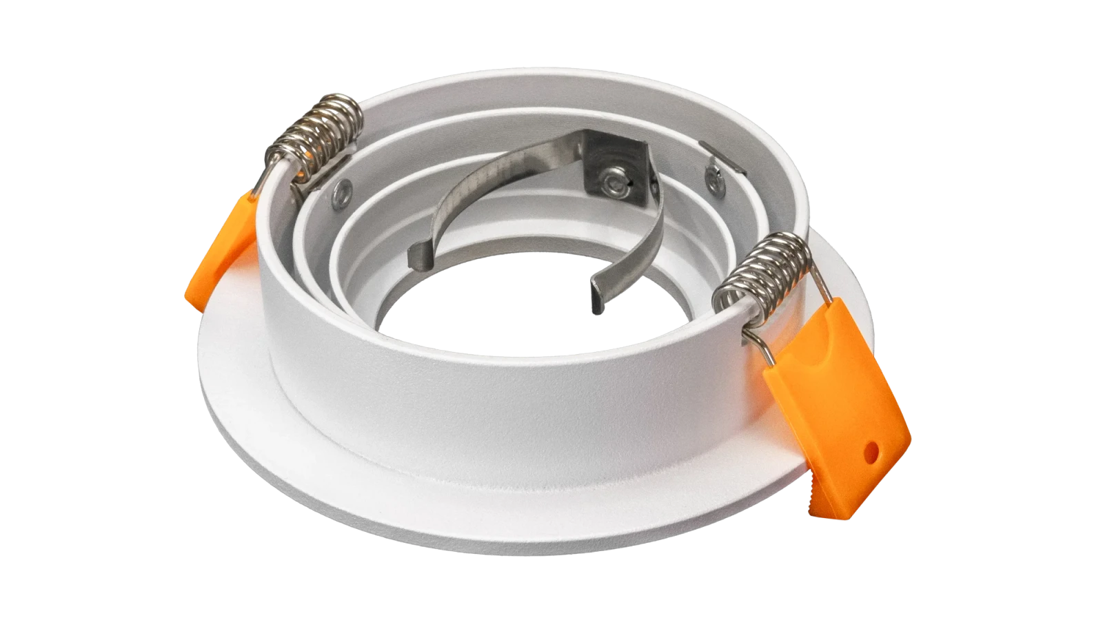 LED GU10 Inbouwspot Armatuur Set, Ø92xH23 mm, IP20, Rond, Kantelbaar 30°, Wit, 6 stuks