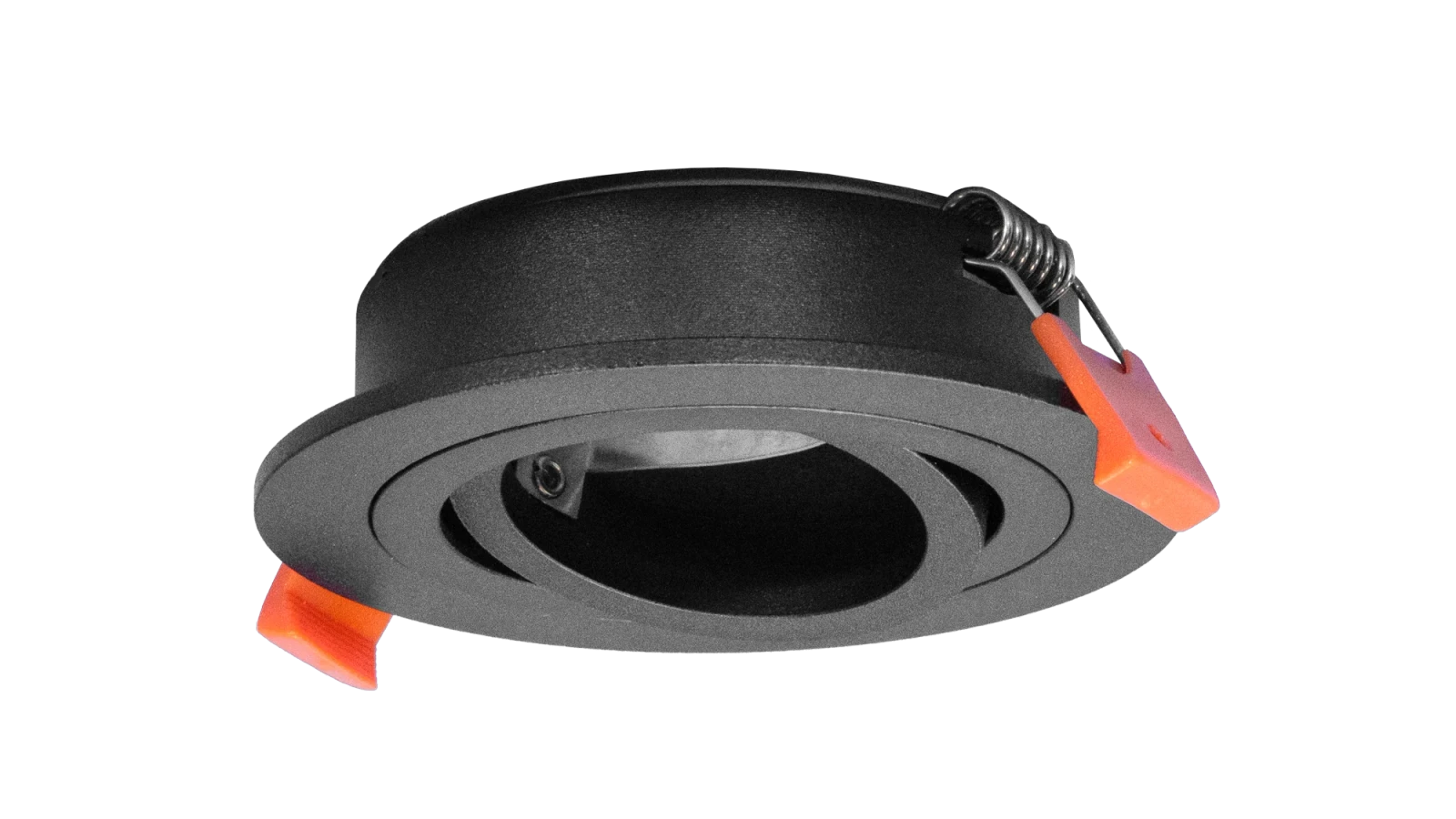 LED GU10 Inbouwspot Armatuur Set, Ø94xH22 mm, IP20, Rond, Kantelbaar 30°, Zwart, 6 stuks
