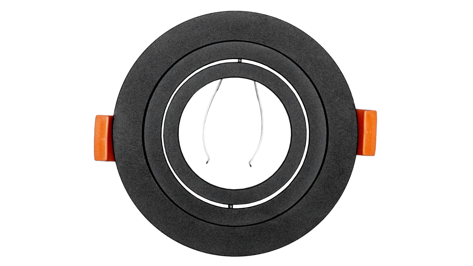 LED GU10 Inbouwspot Armatuur Set, Ø94xH22 mm, IP20, Rond, Kantelbaar 30°, Zwart, 6 stuks
