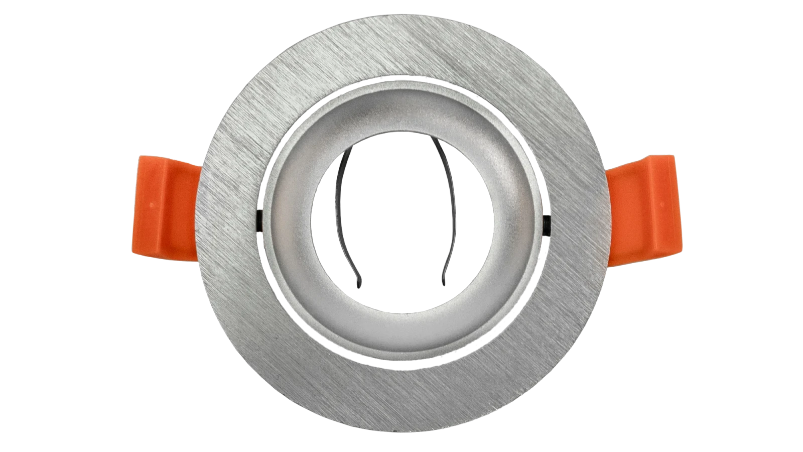 LED Inbouwspot Armatuur Set, Ø81xH24 mm, Kantelbaar, Geborsteld Aluminium, 6 stuks