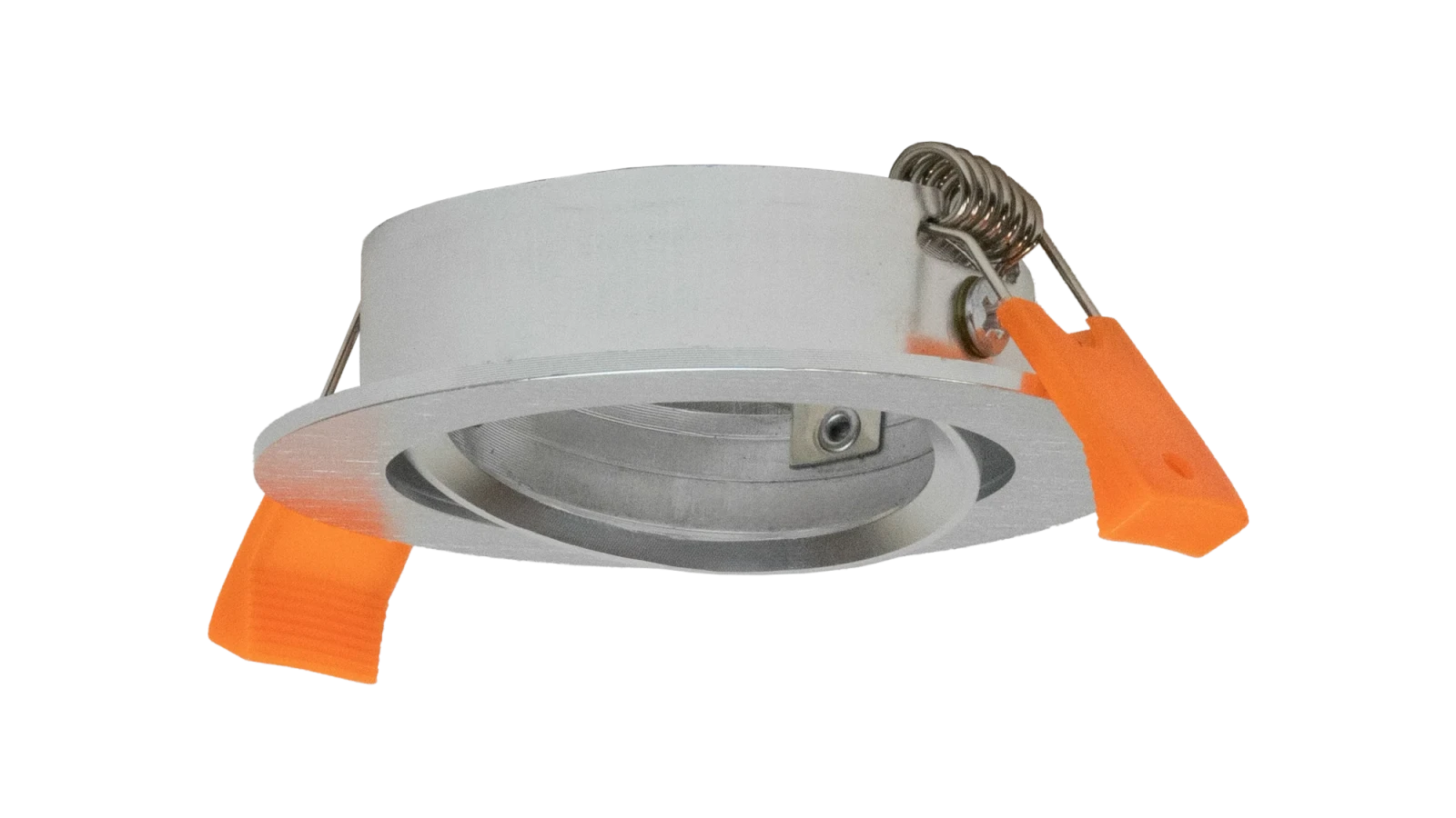 LED GU10 Inbouwspot Armatuur Set, Ø81xH24 mm, Kantelbaar, Geborsteld Aluminium, 6 stuks