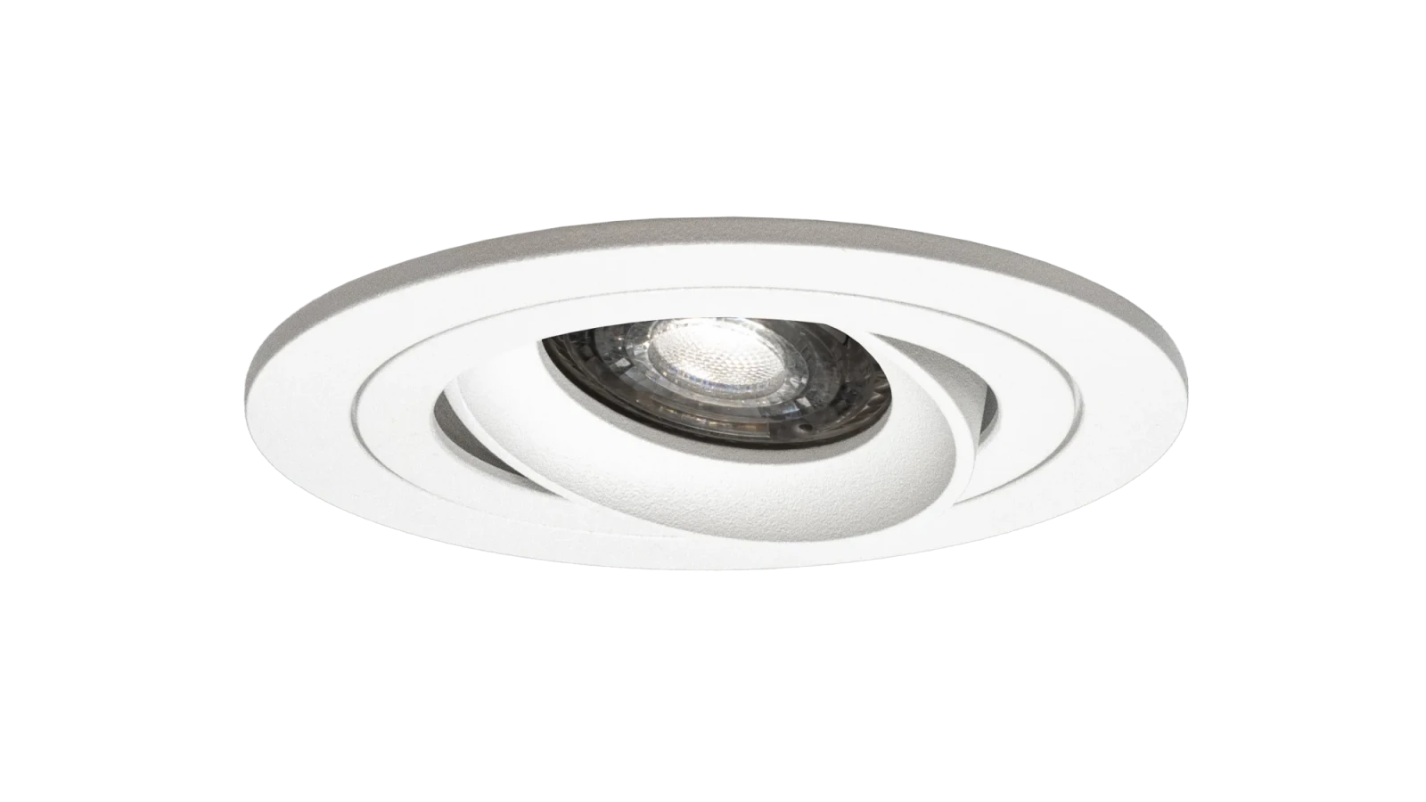 LED GU10 Inbouwspot Armatuur Set, Ø92xH23 mm, Kantelbaar, Wit, 6 stuks