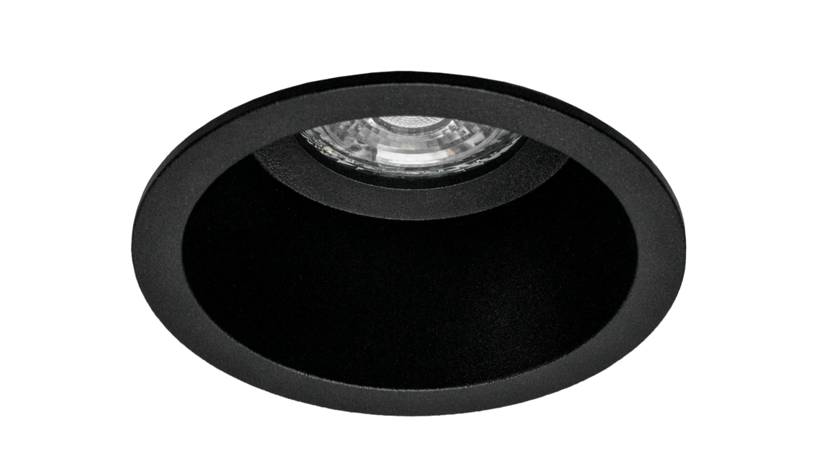 LED Inbouwspot Armatuur Set, Ø85xH50 mm, Rond, Mat Zwart, 6 stuks