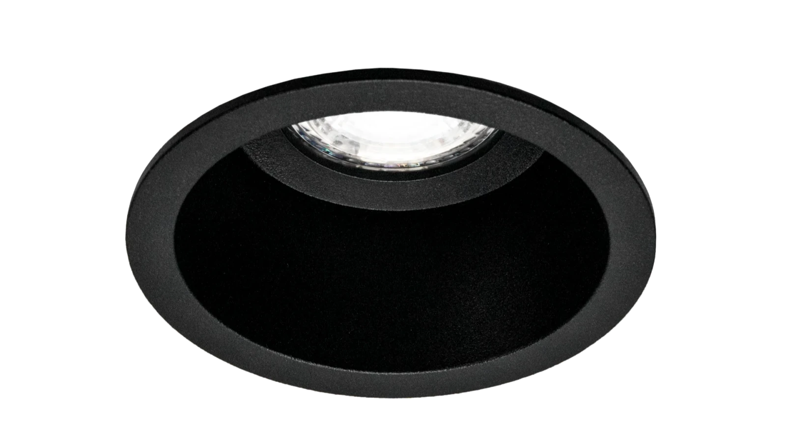 LED Inbouwspot Armatuur Set, Ø85xH50 mm, Rond, Mat Zwart, 6 stuks