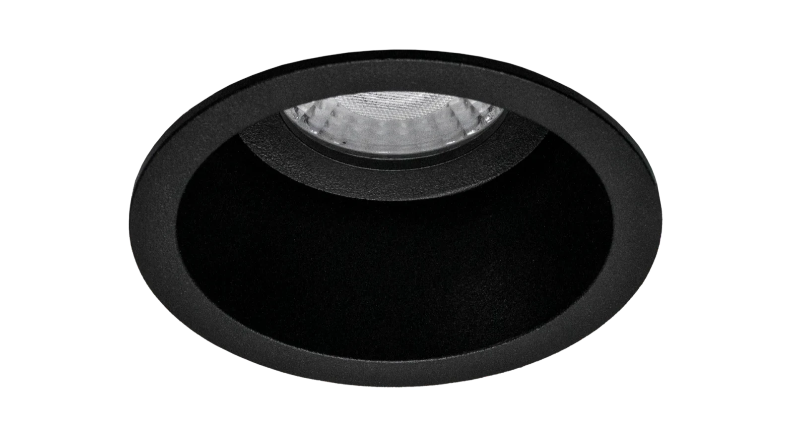 LED Inbouwspot Armatuur Set, Ø85xH50 mm, Rond, Mat Zwart, 6 stuks
