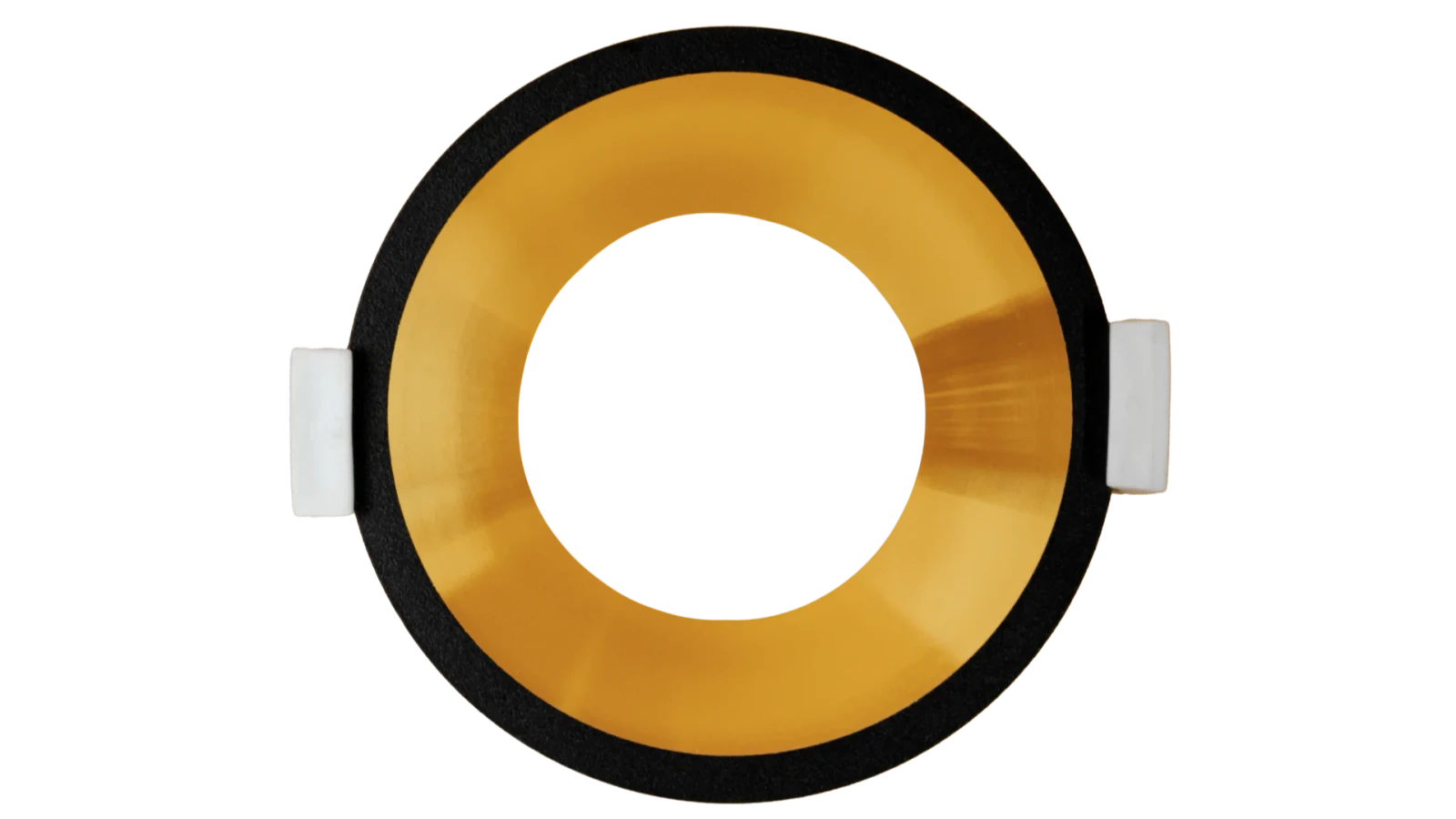LED Inbouwspot Armatuur Set, Ø82xH53 mm, Rond, Mat Zwart en Goud, 6 stuks