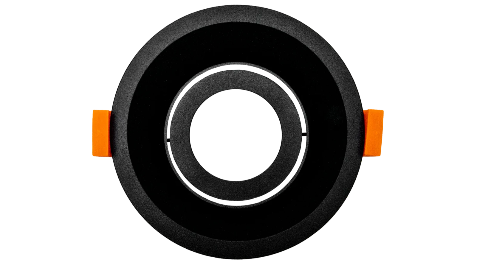 LED Inbouwspot Armatuur Set, Ø100xH52 mm, Rond, Kantelbaar 30°, Mat Zwart, 6 stuks