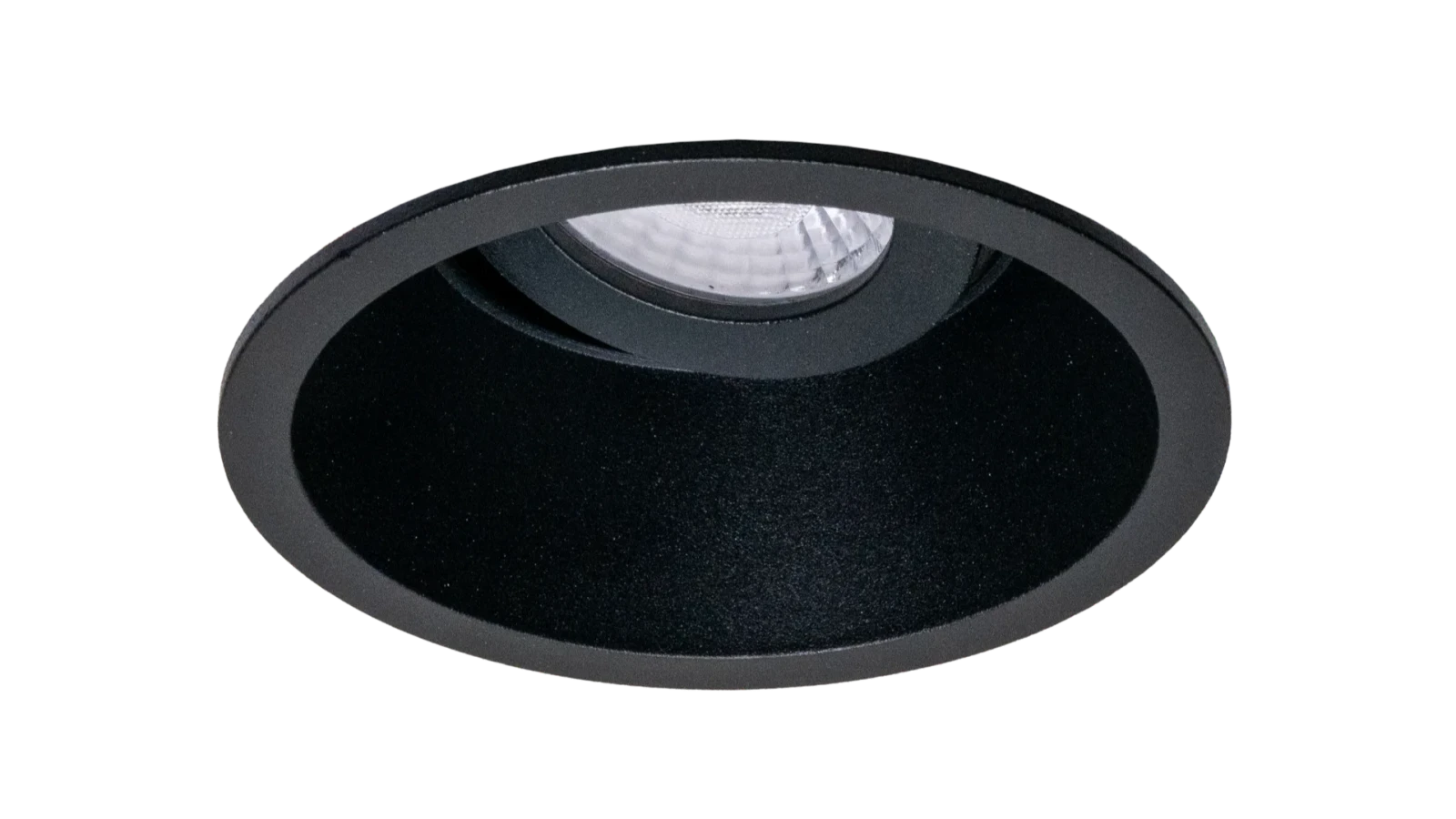 LED Inbouwspot Armatuur Set, Ø100xH52 mm, Rond, Kantelbaar 30°, Mat Zwart, 6 stuks