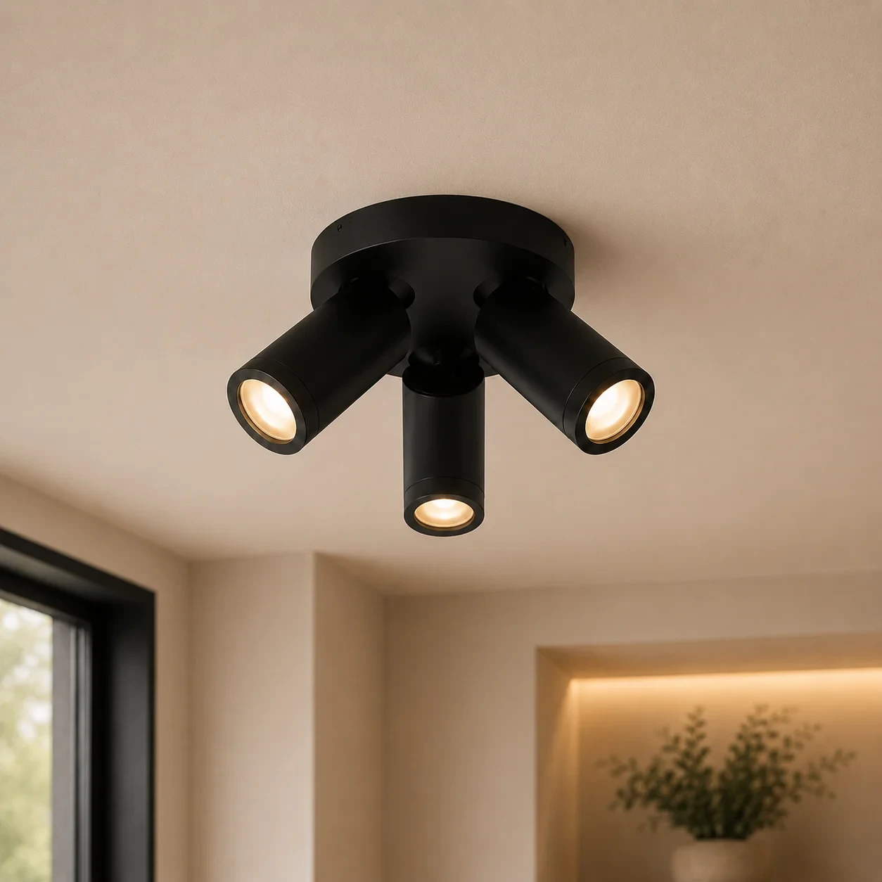 Badkamer Spot NOVA3, 3-Lichts, IP44, Zwart