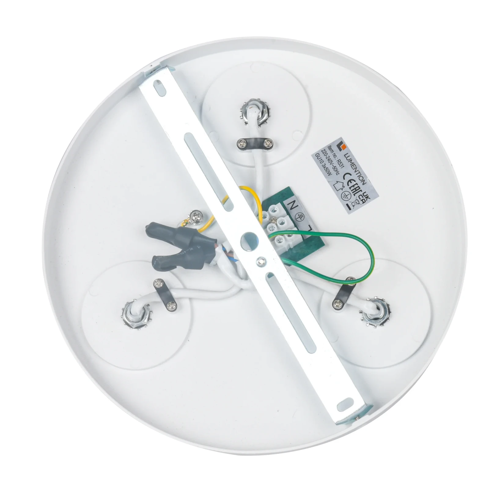 Plafondspot NOVA3 R, 3-Lichts, IP20, Wit